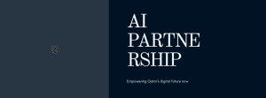 Ooredoo Qatar and Microsoft logos on a navy AI banner marking their May 2026 Strategic Digital and AI Transformation Programme.