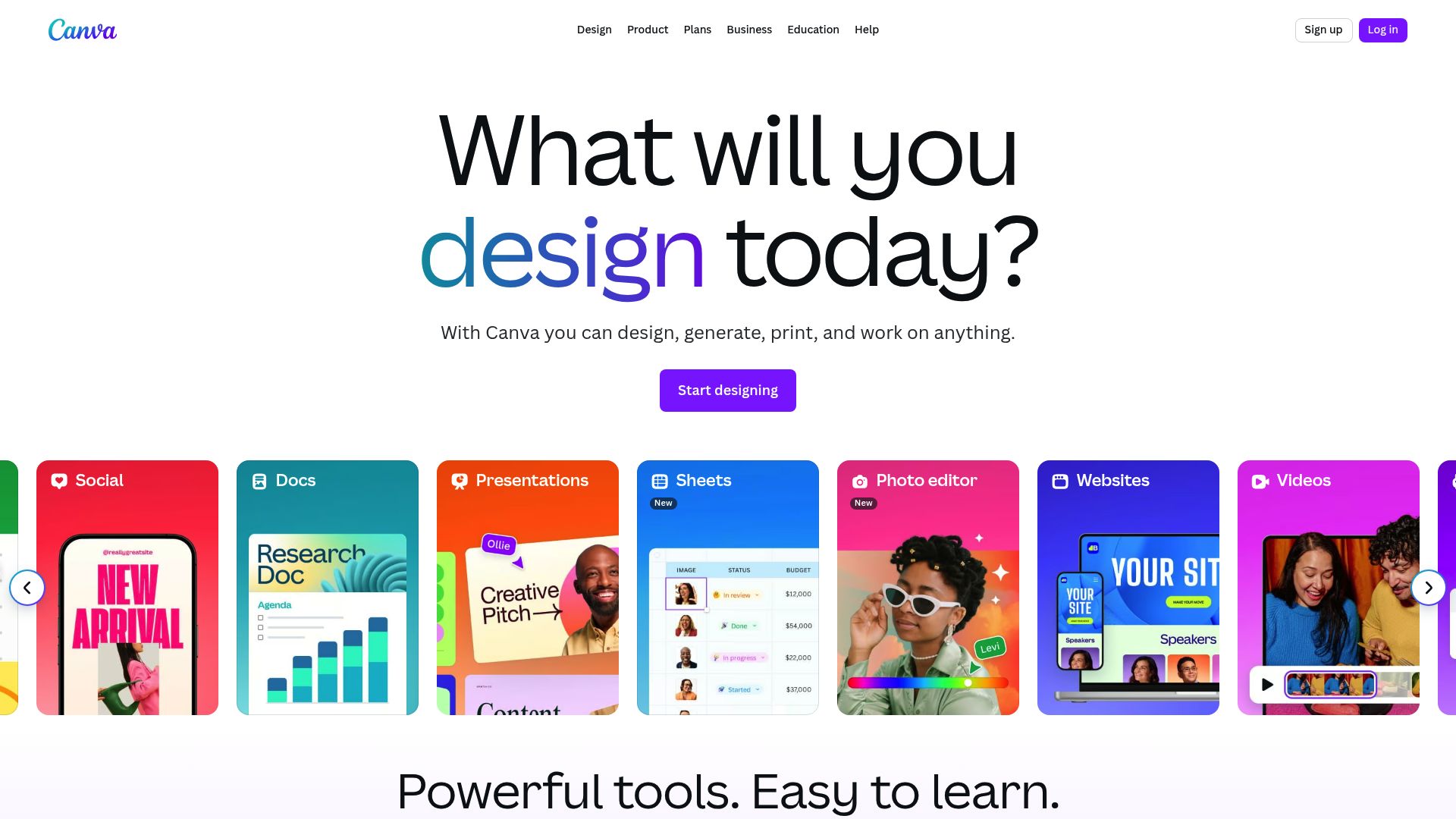 Canva design platform interface screenshot