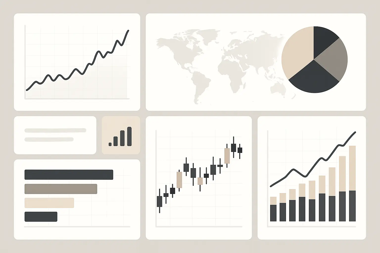 Market sizing business impact visualization