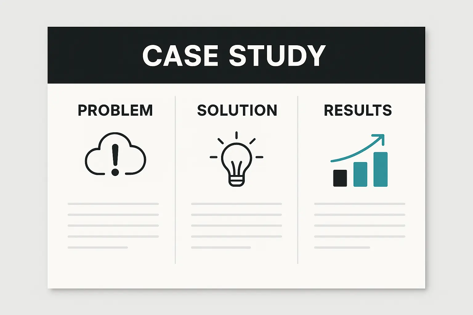 HubSpot case study anatomy showing problem-solution framework