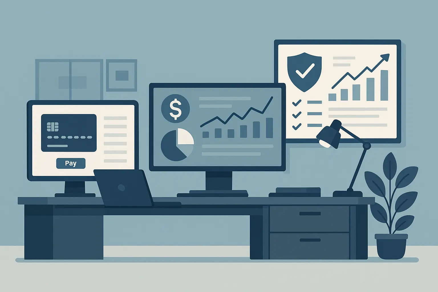 Financial services compliance dashboard with regulatory metrics