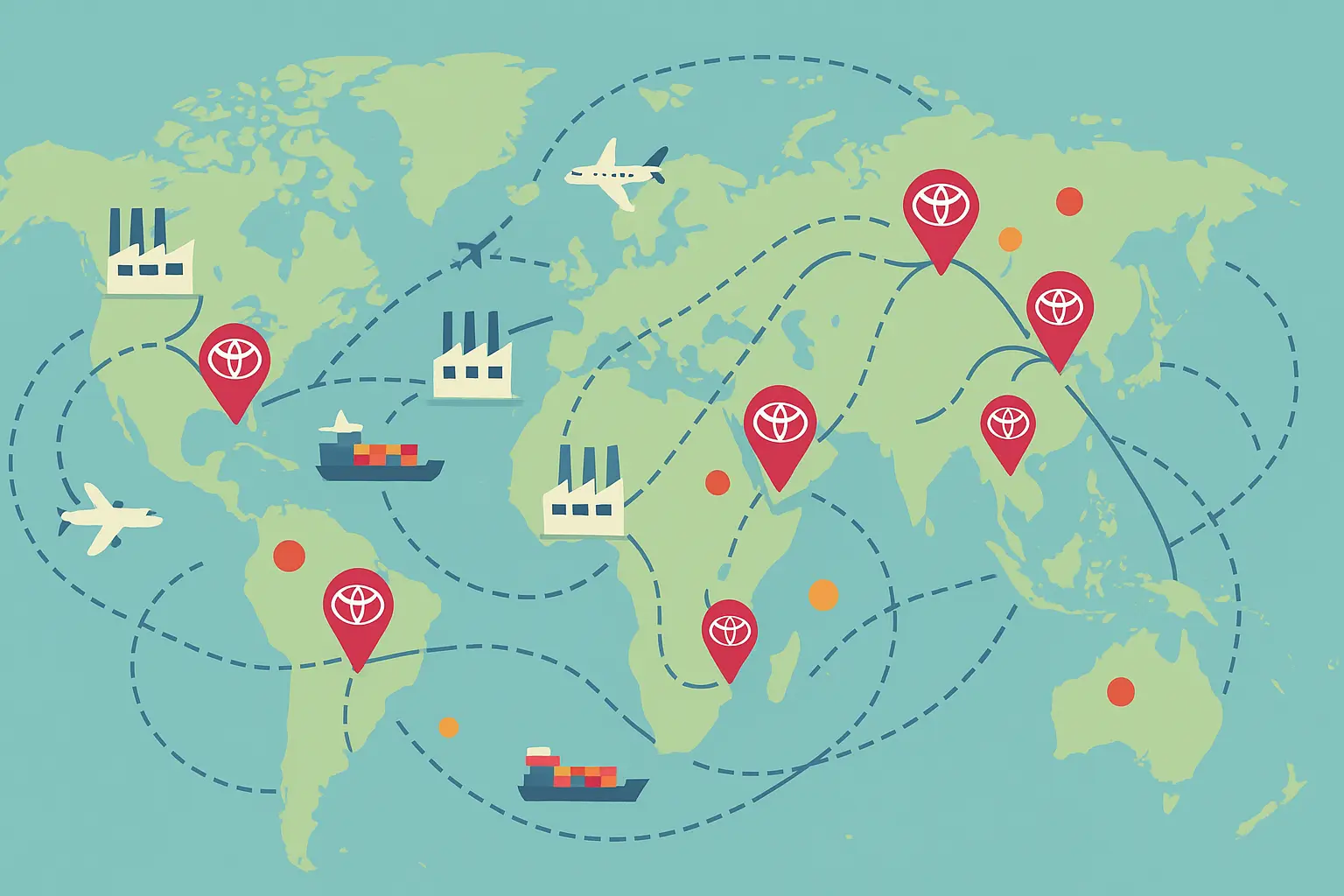 Toyota global market expansion and localization