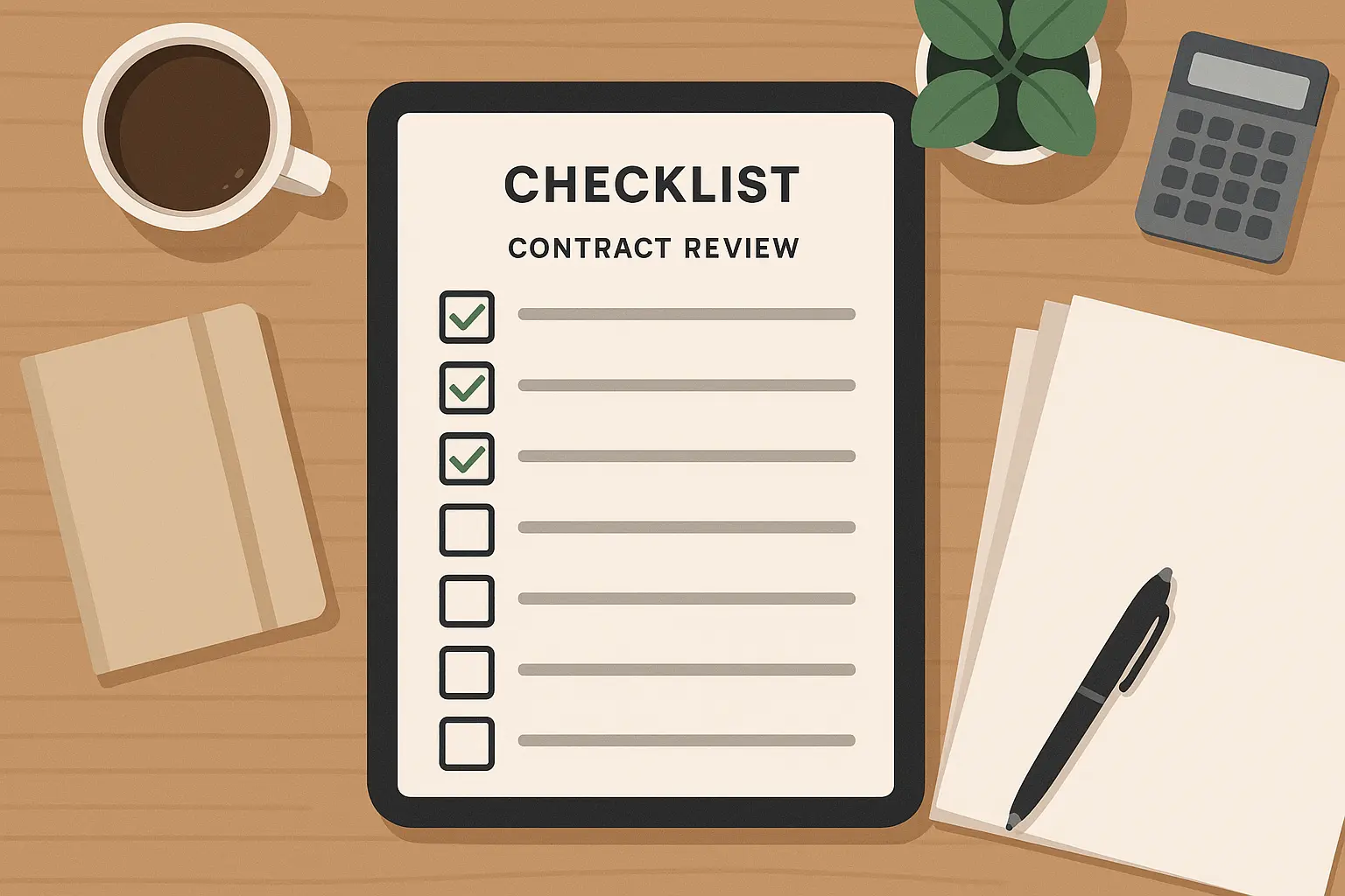 Strategic contract review checklists
