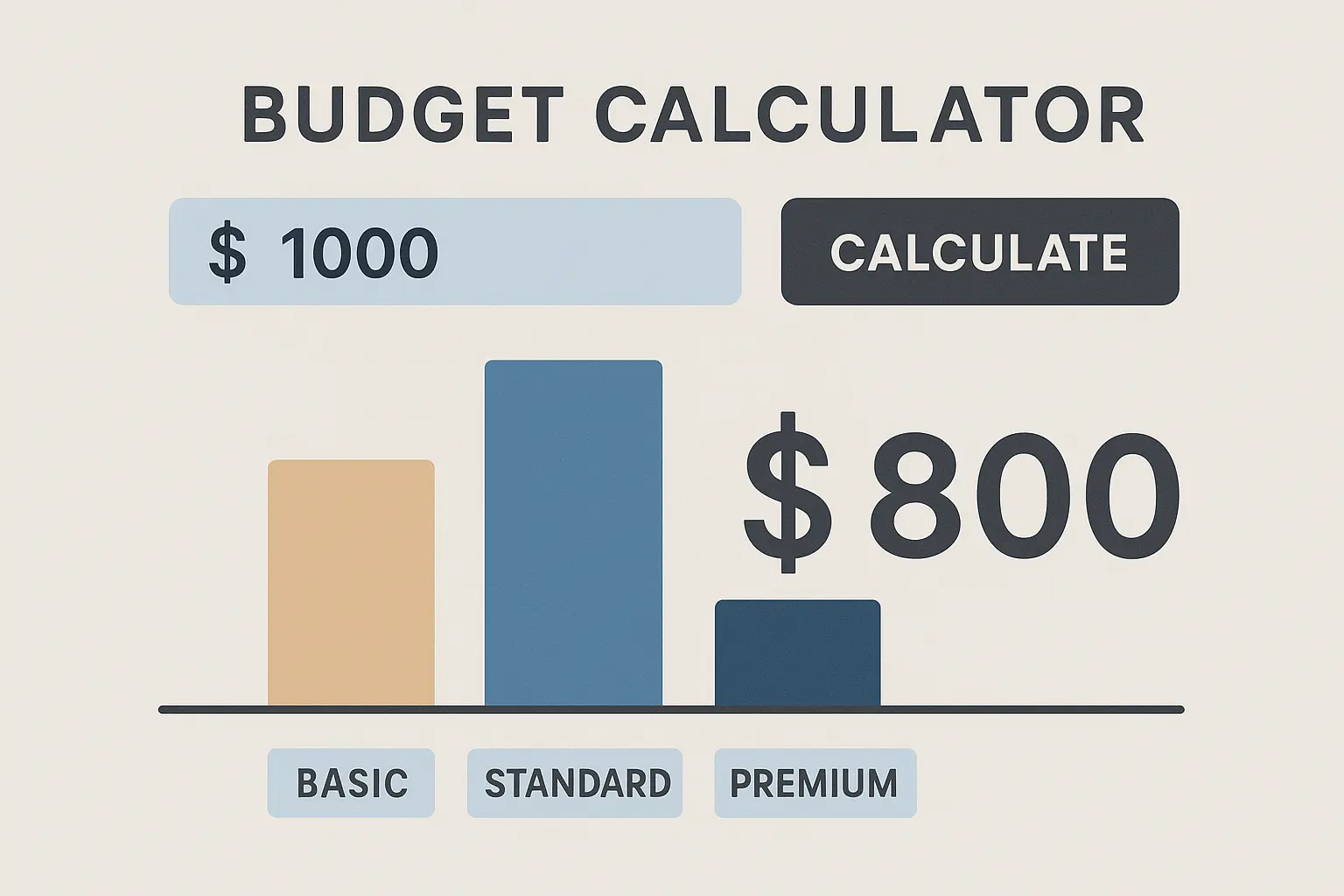 Budget service comparison matrix