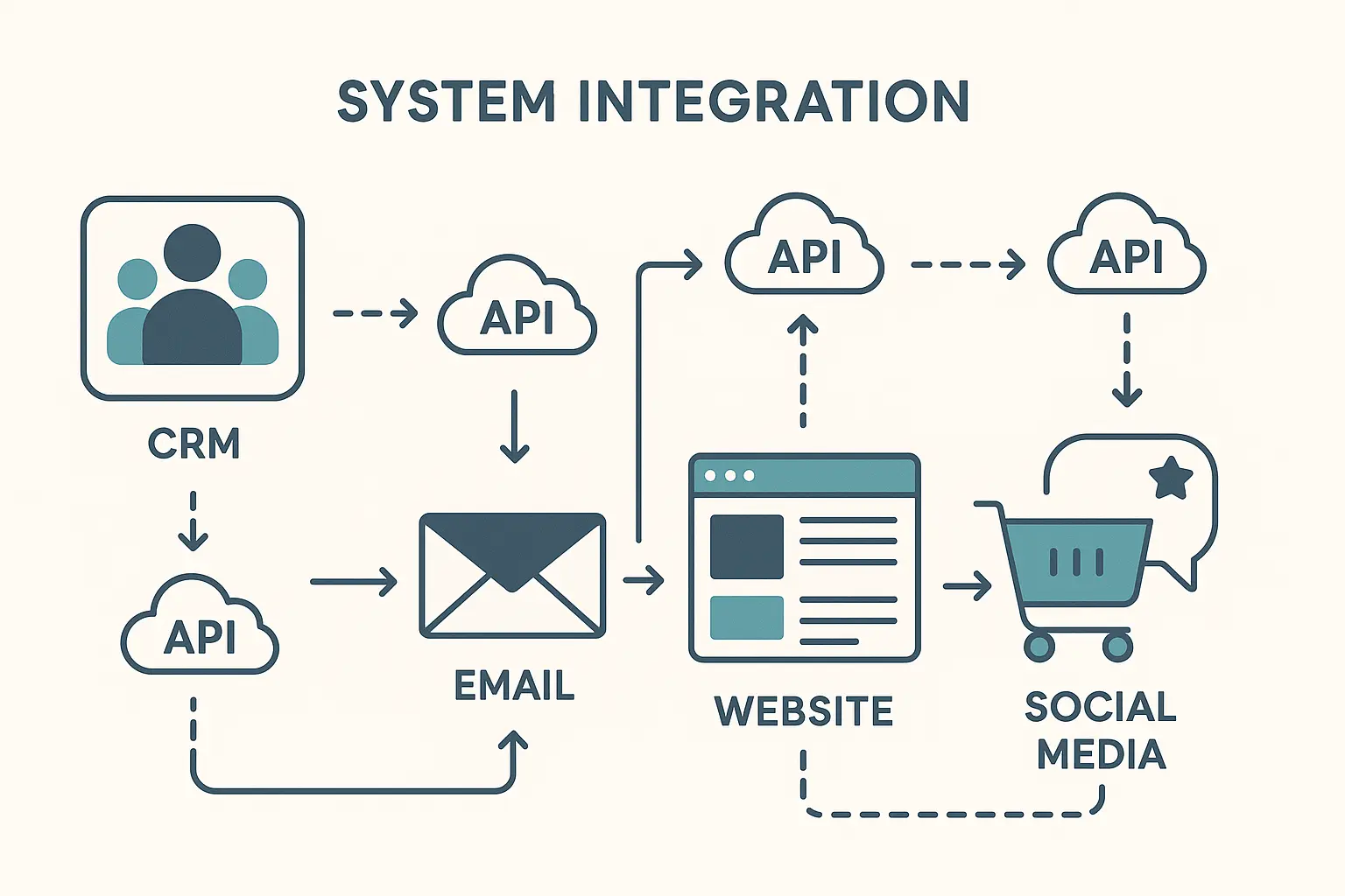 Marketing automation integration architecture
