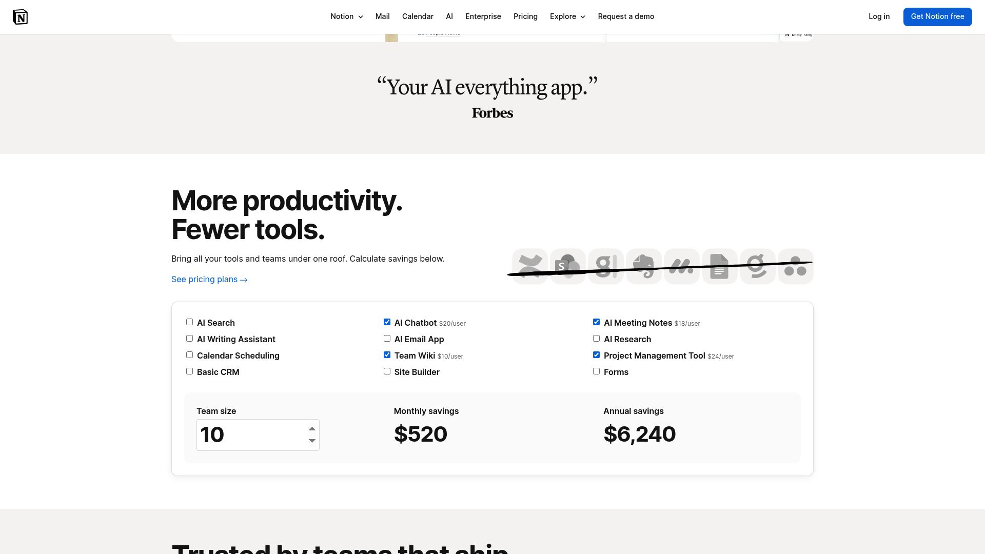 Notion workspace interface screenshot