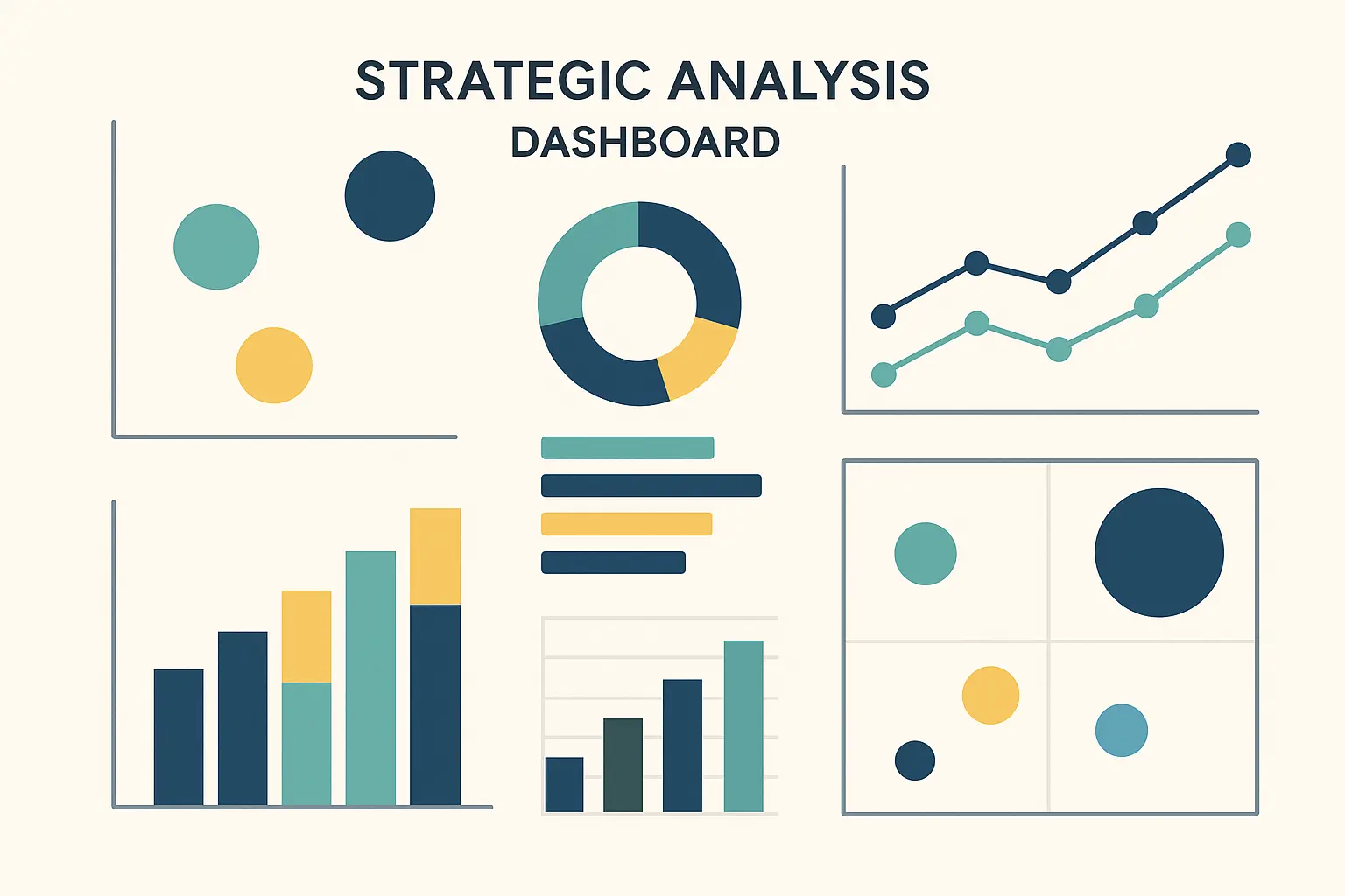 Advanced case study analytics dashboard showing competitive intelligence