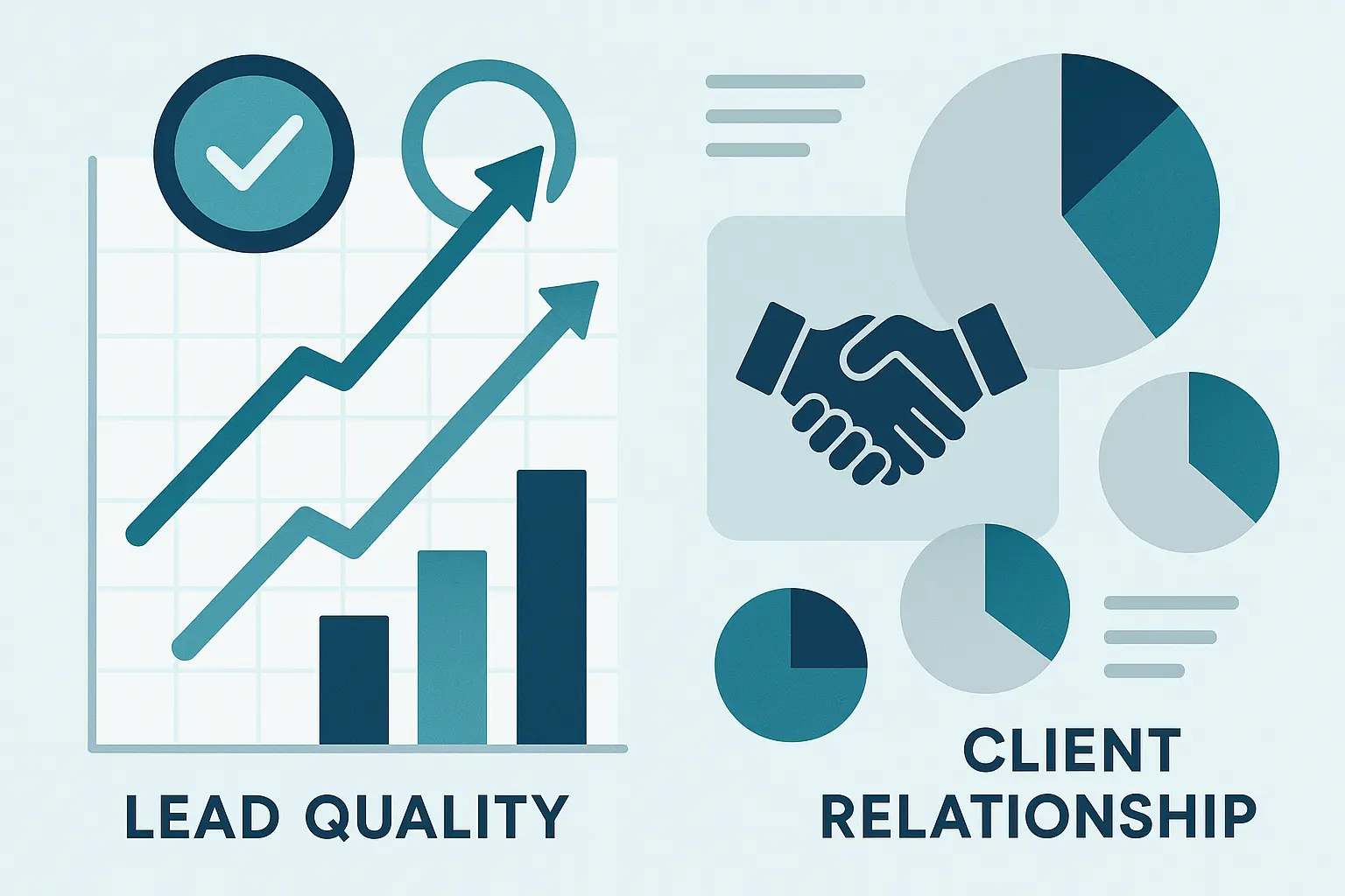 B2B service industry case study metrics dashboard