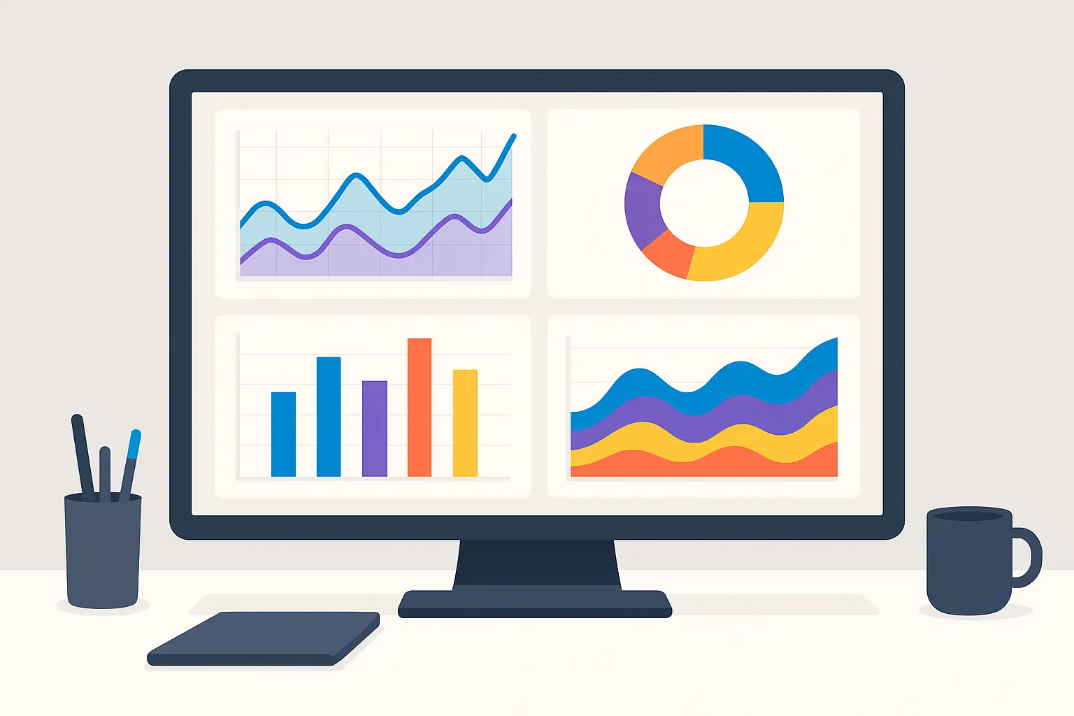 Google Analytics dashboard showing data transformation