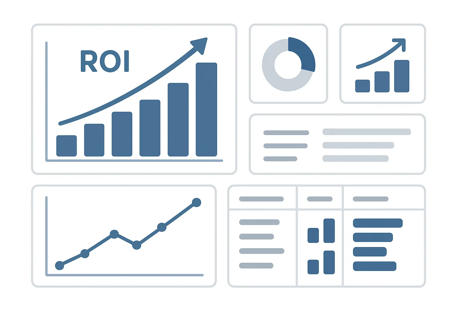 Executive ROI dashboard interface