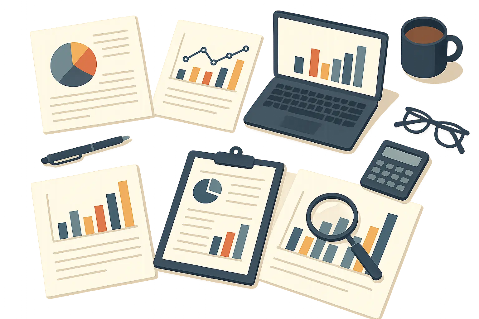 Business analytics dashboard showing forecasting metrics