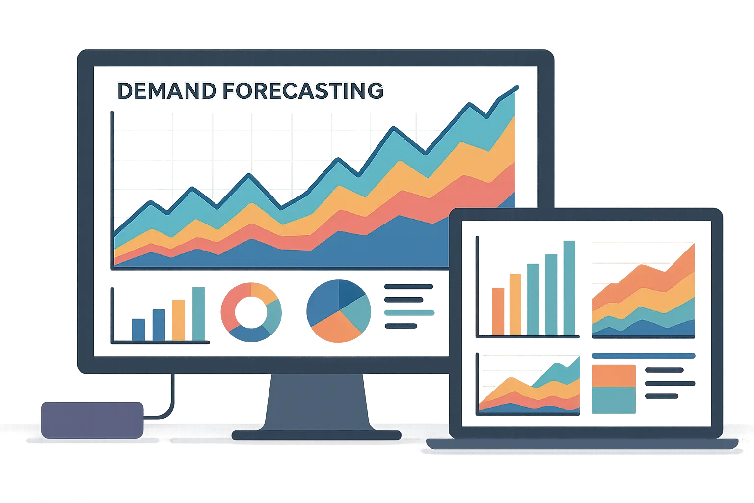 Demand forecasting data visualization dashboard