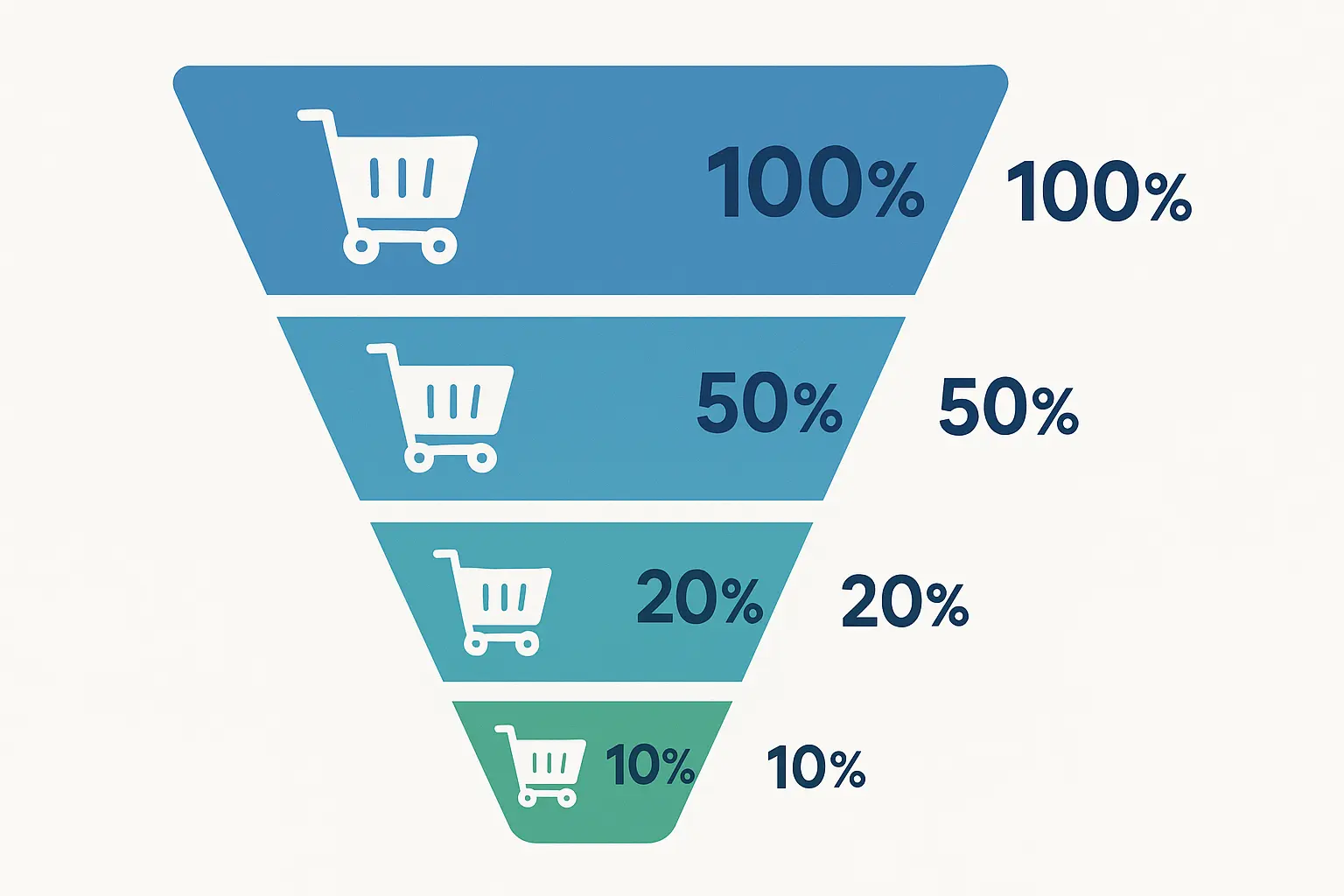 E-commerce conversion funnel optimization results
