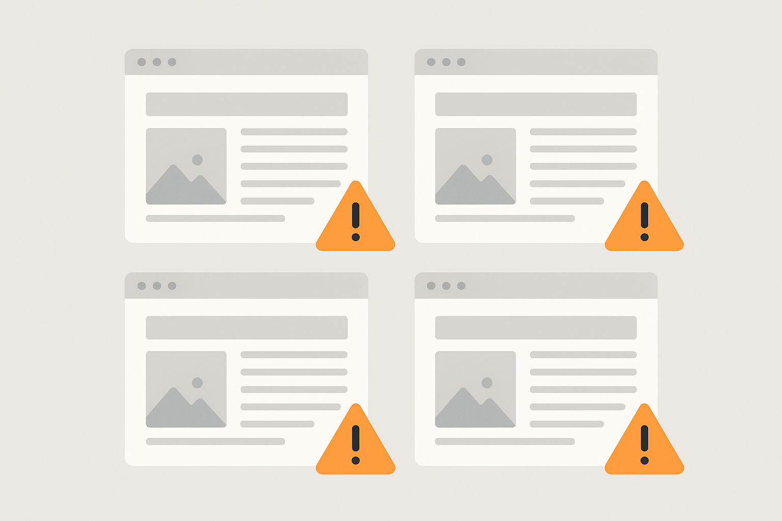 Content scraping and duplication attack example