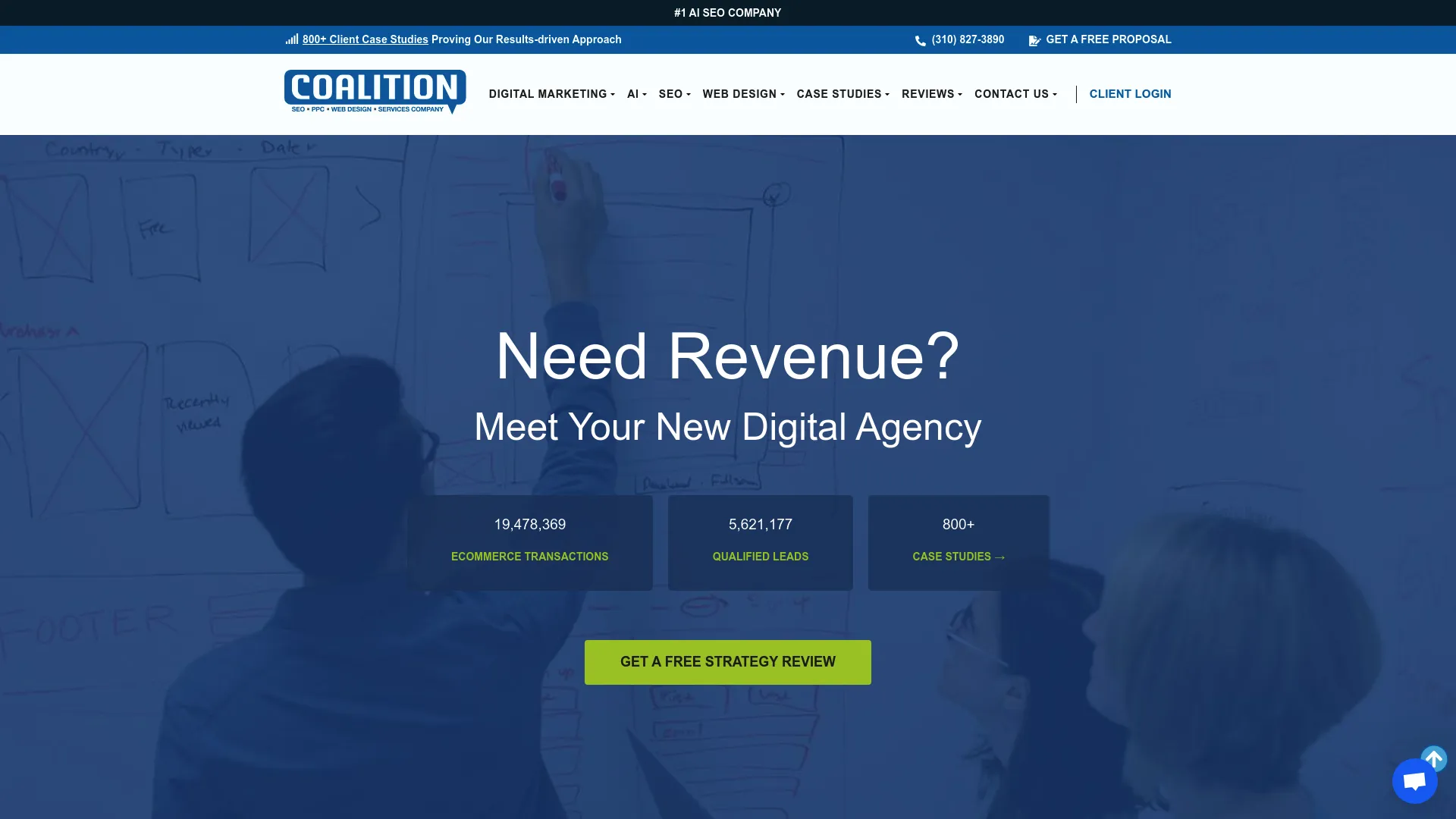 Screenshot of Coalition Technologies