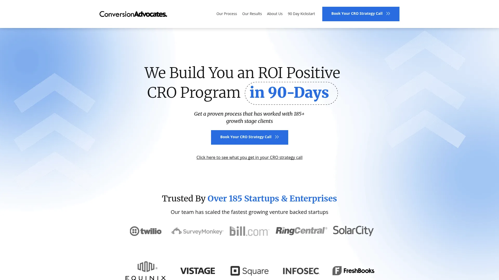 Screenshot of conversionadvocates.com