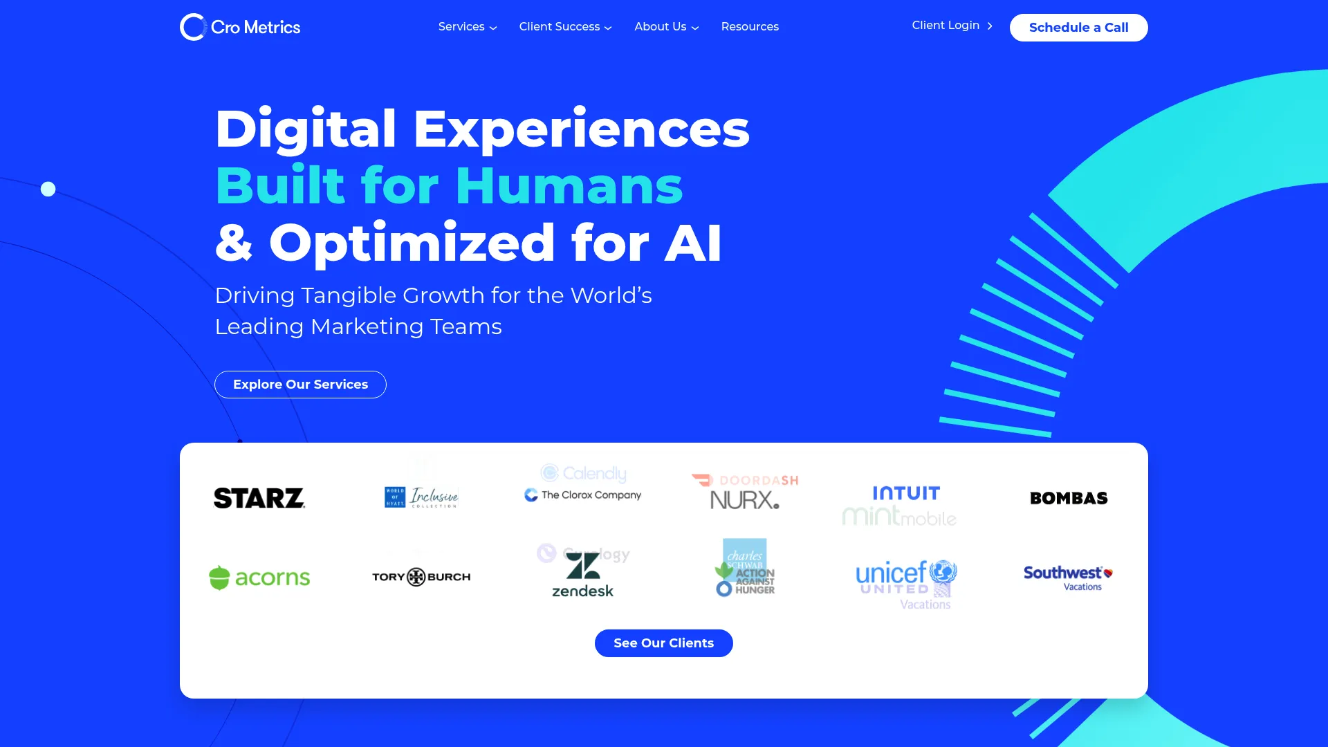 Screenshot of crometrics.com