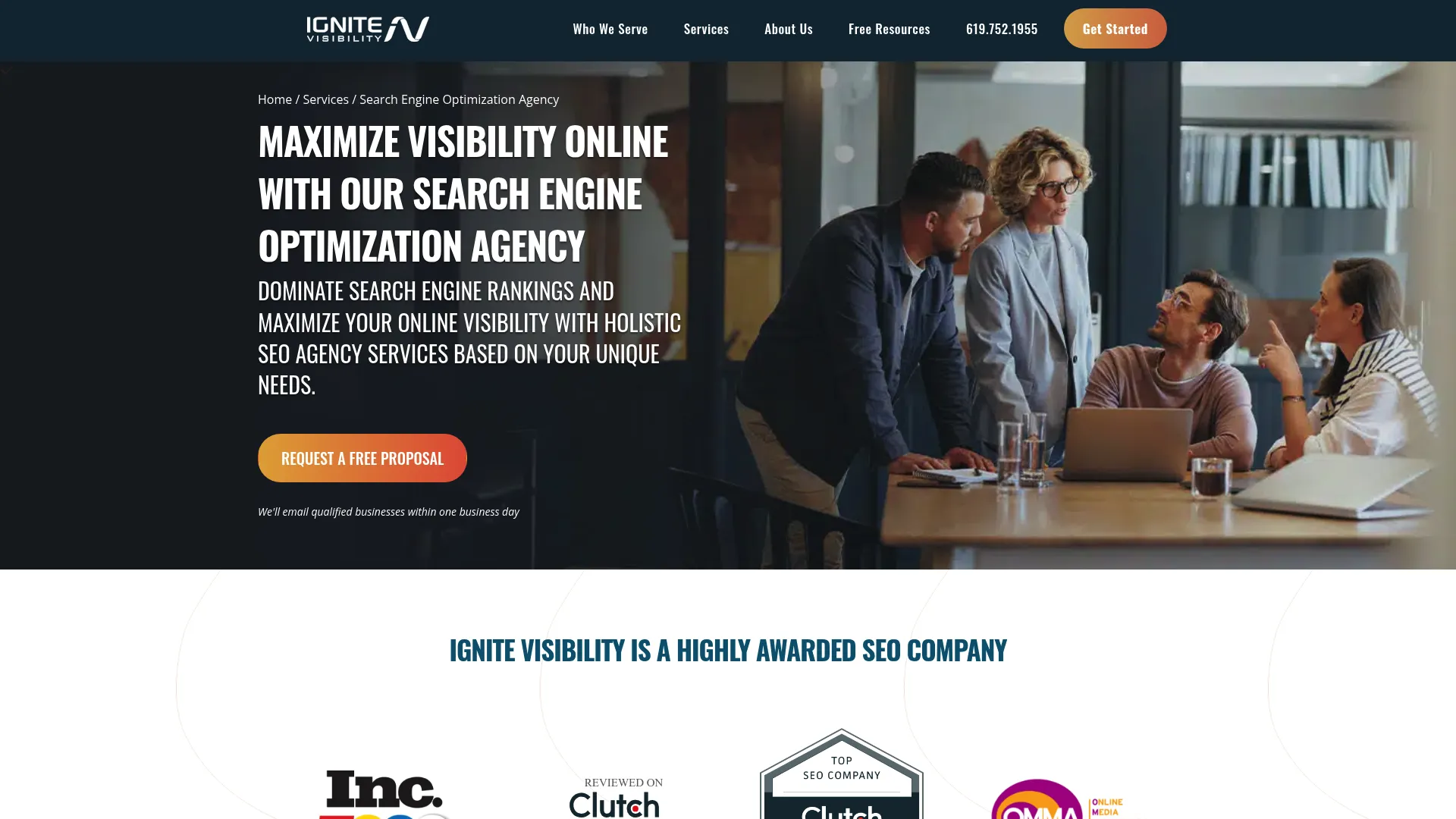 Screenshot of Ignite Visibility