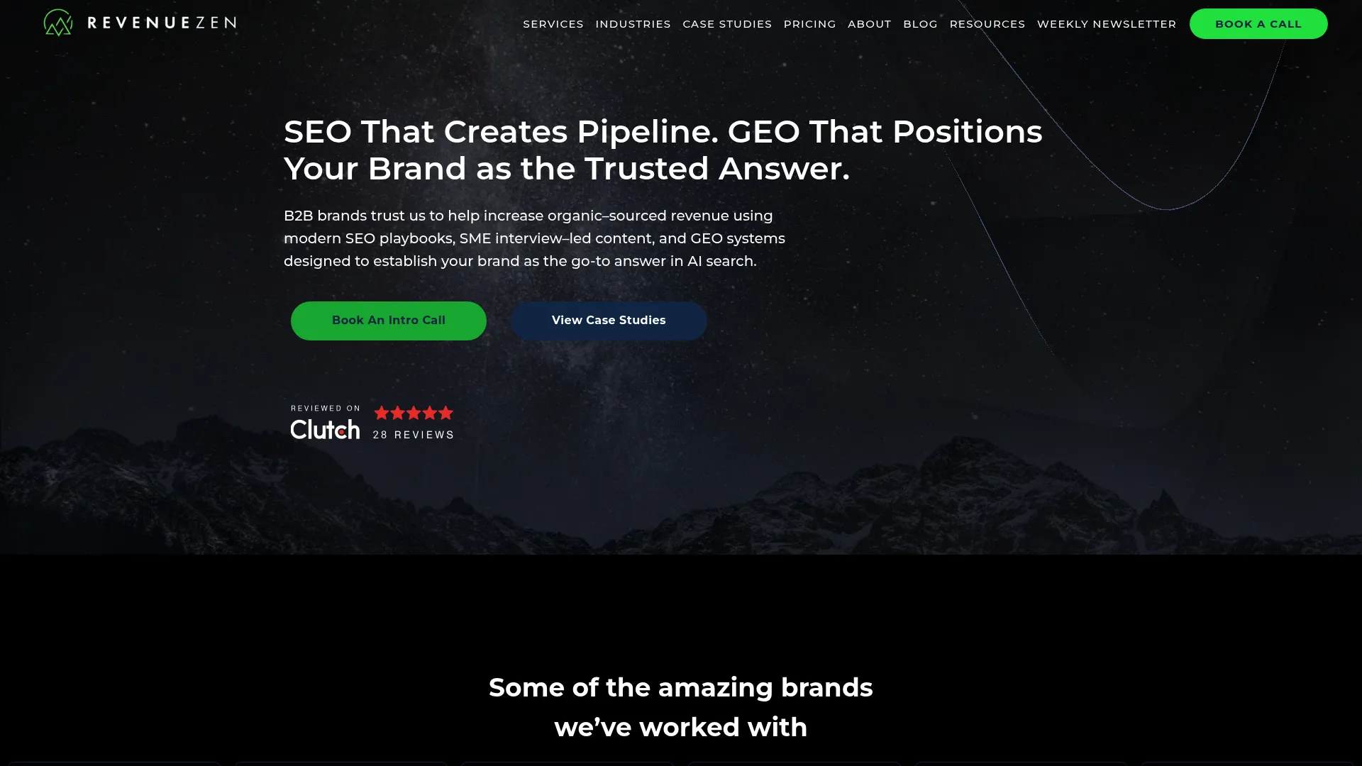 screenshot of revenuezen.com