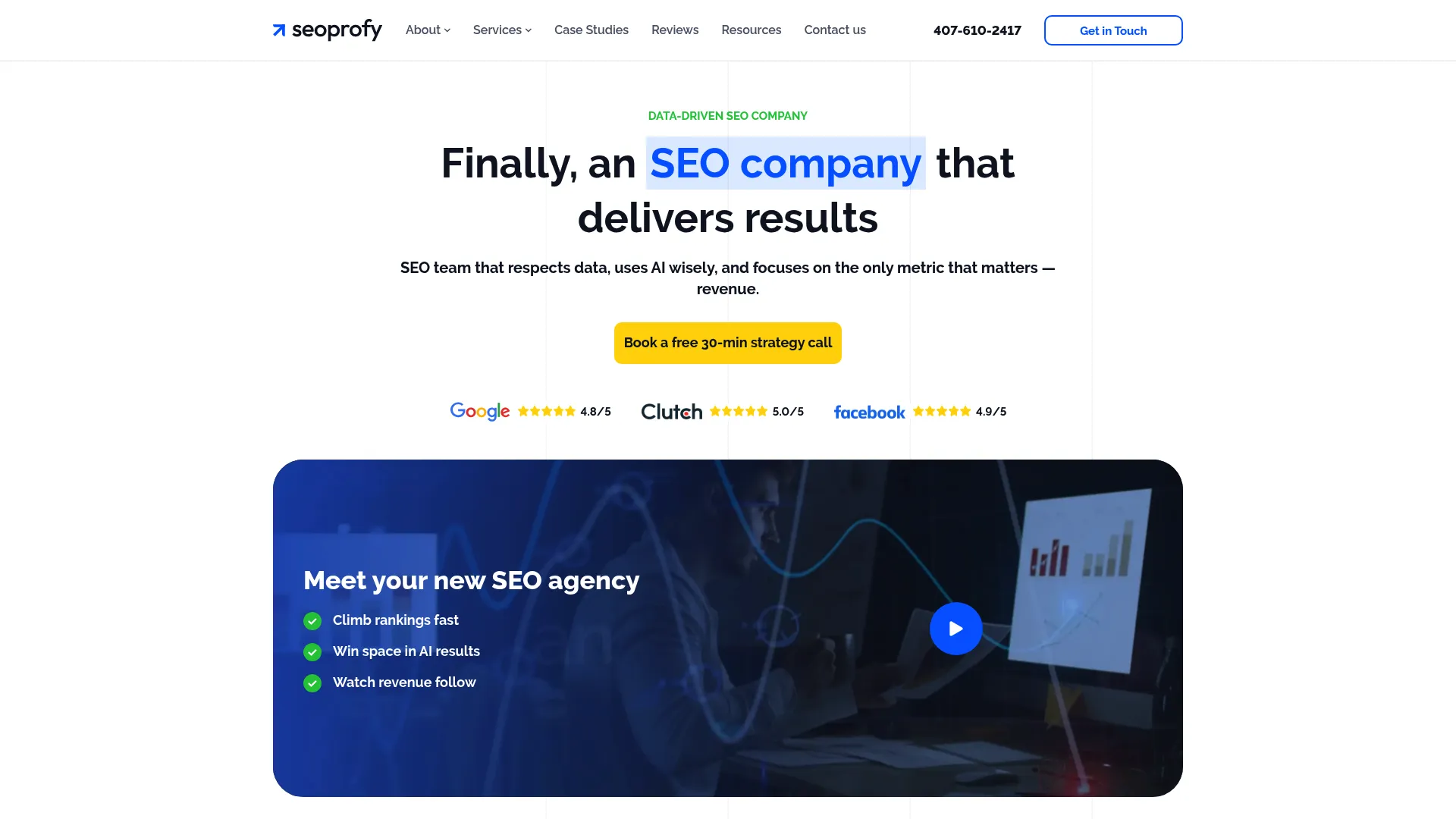 screenshot of seoprofy.com