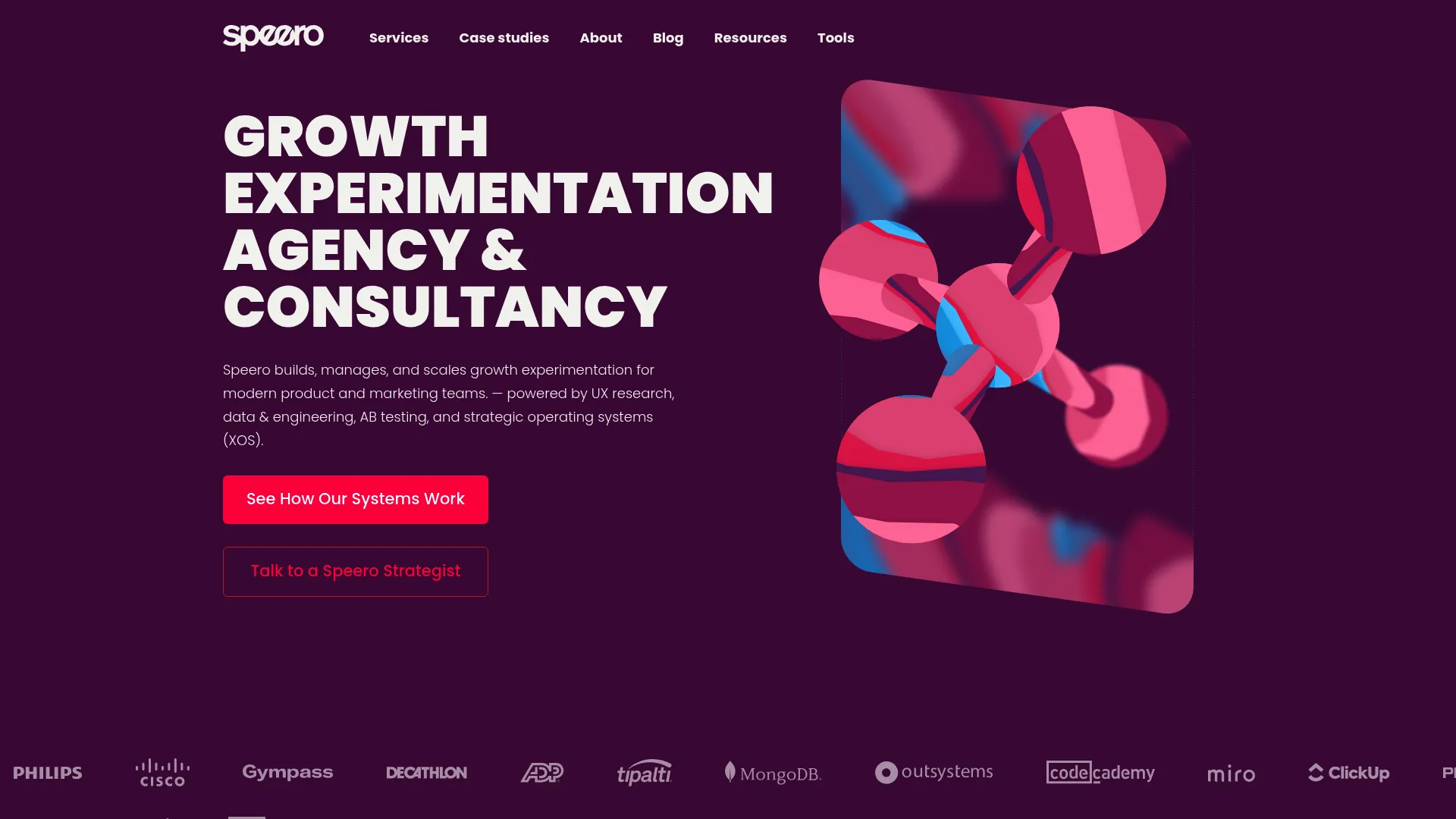 Screenshot of speero.com