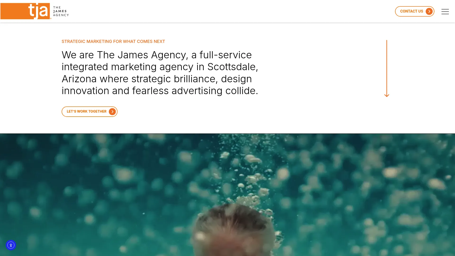 screenshot of thejamesagency.com