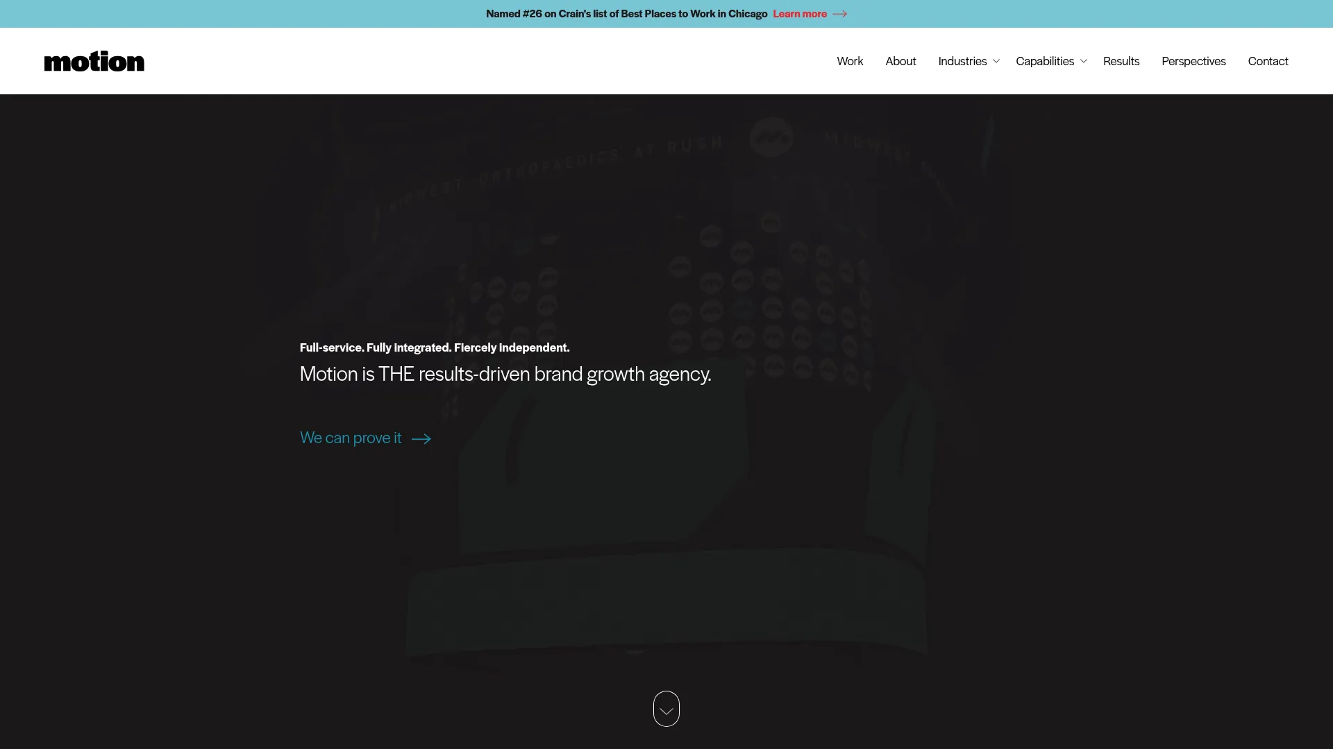Screenshot of themotionagency.com