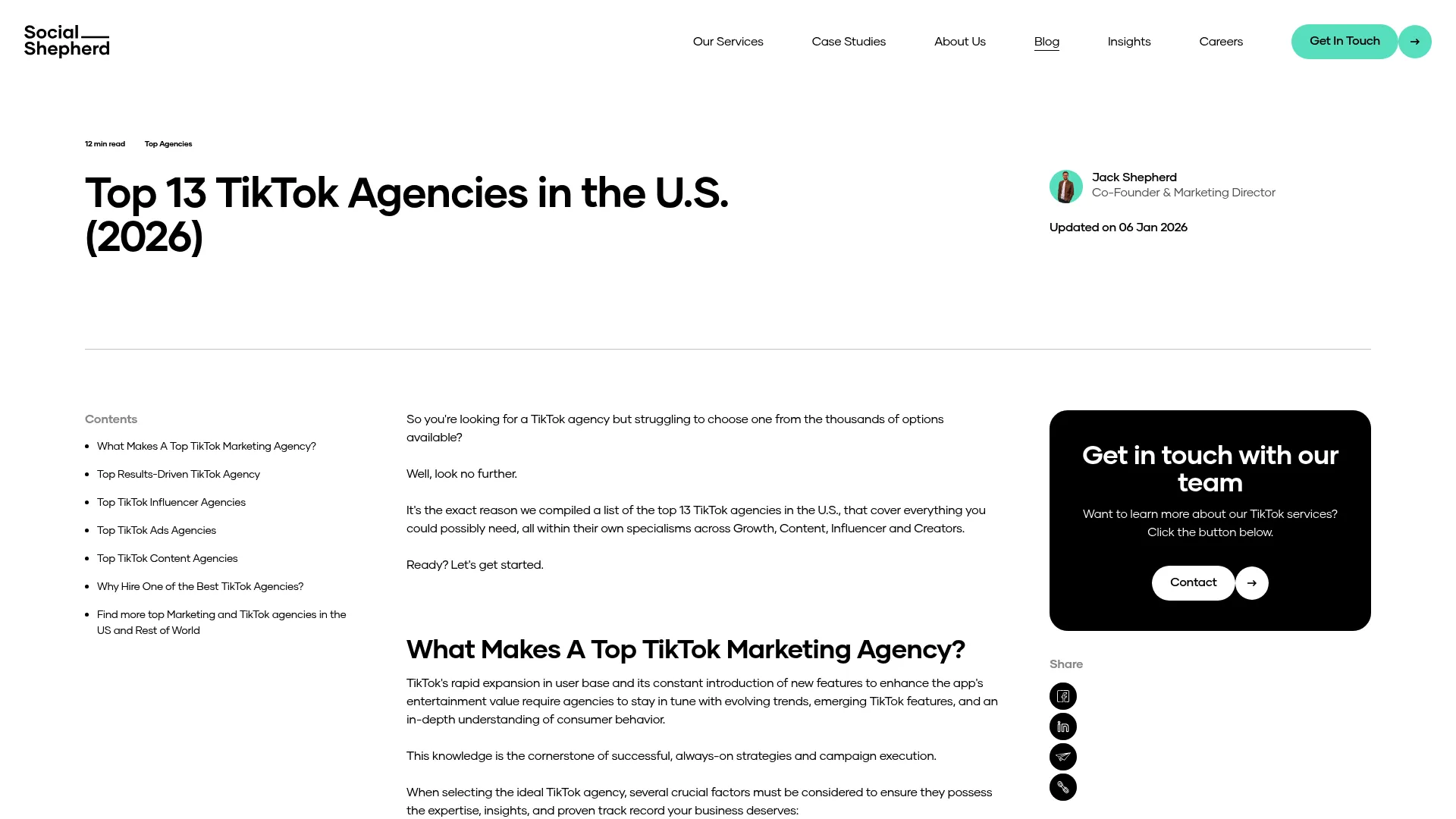 Screenshot of The Social Shepherd