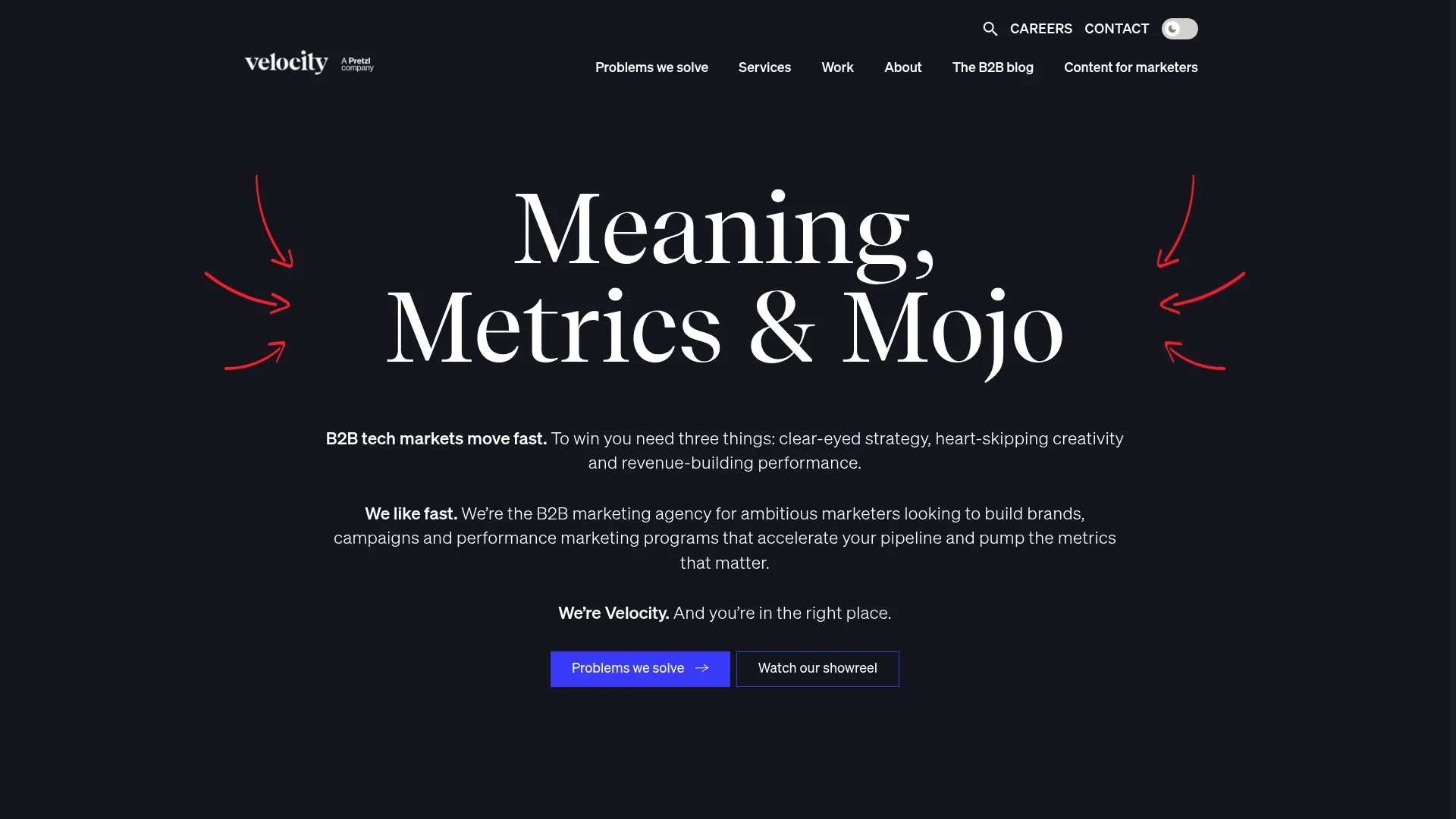 screenshot of velocitypartners.com