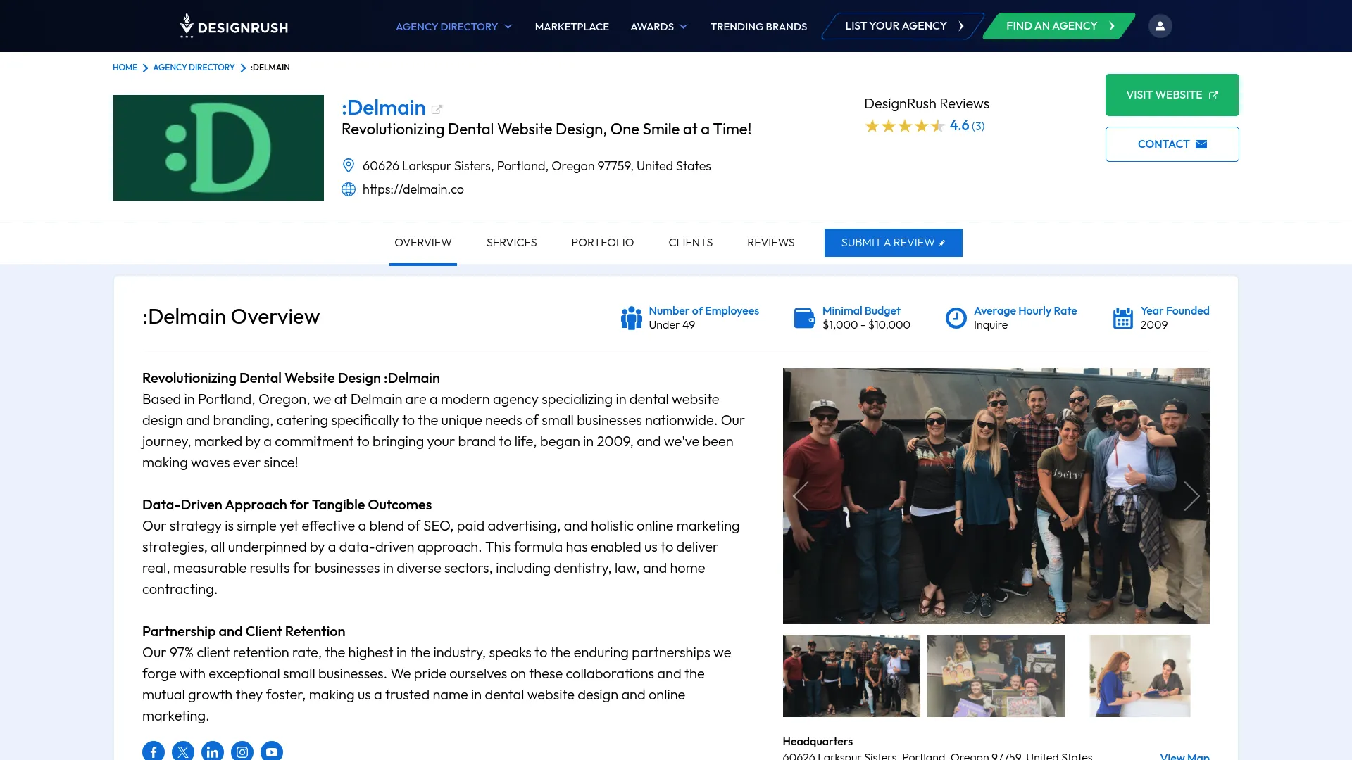 Screenshot of :Delmain Profile