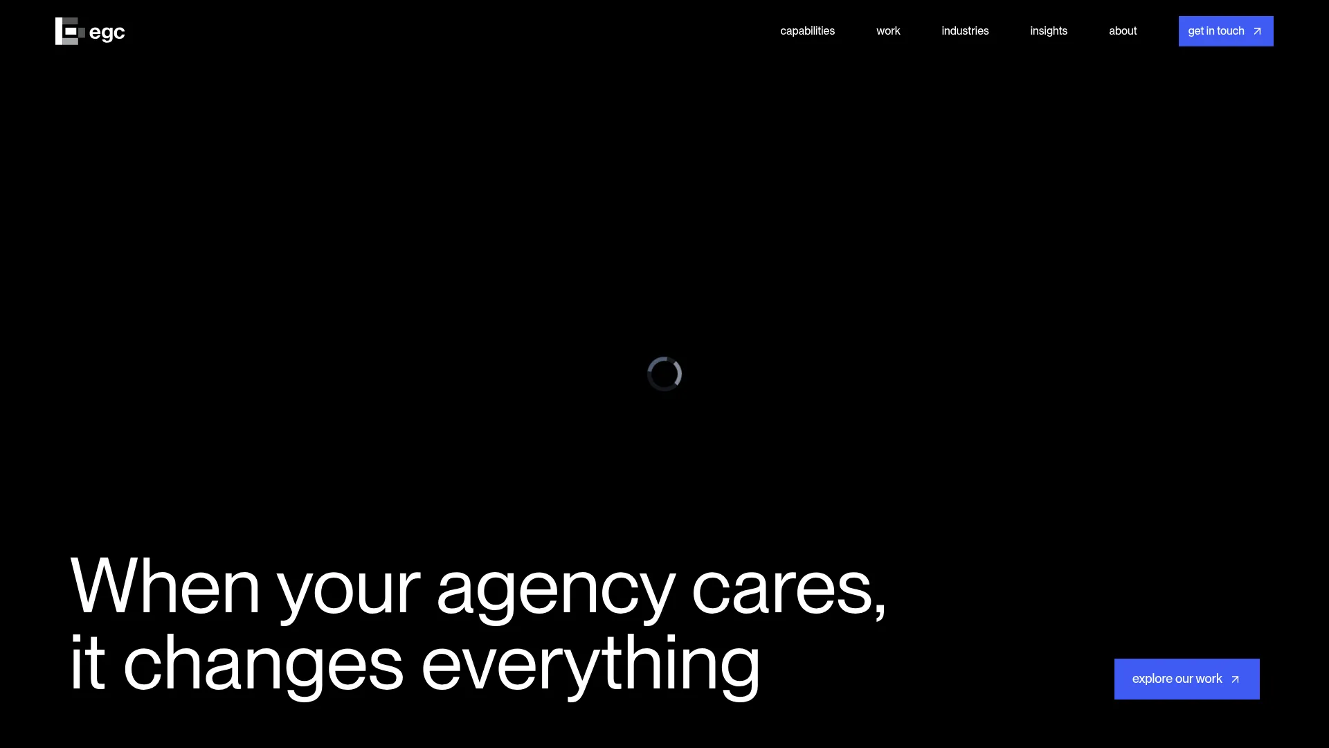 screenshot of egcgroup.com