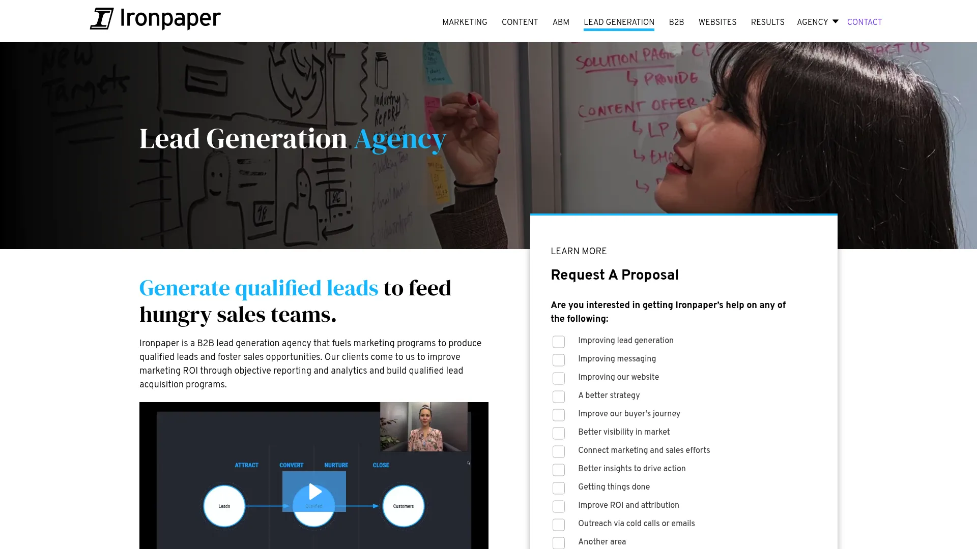 screenshot of ironpaper.com