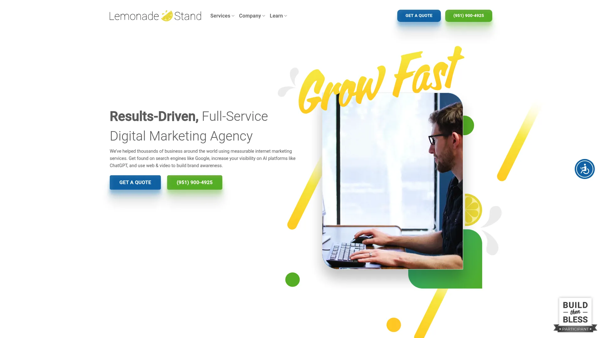 screenshot of lemonadestand.org