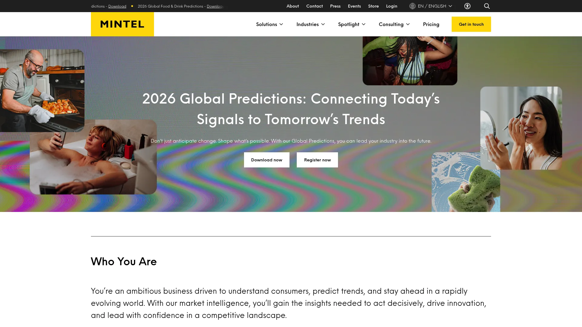 Mintel GNPD database showing product trends