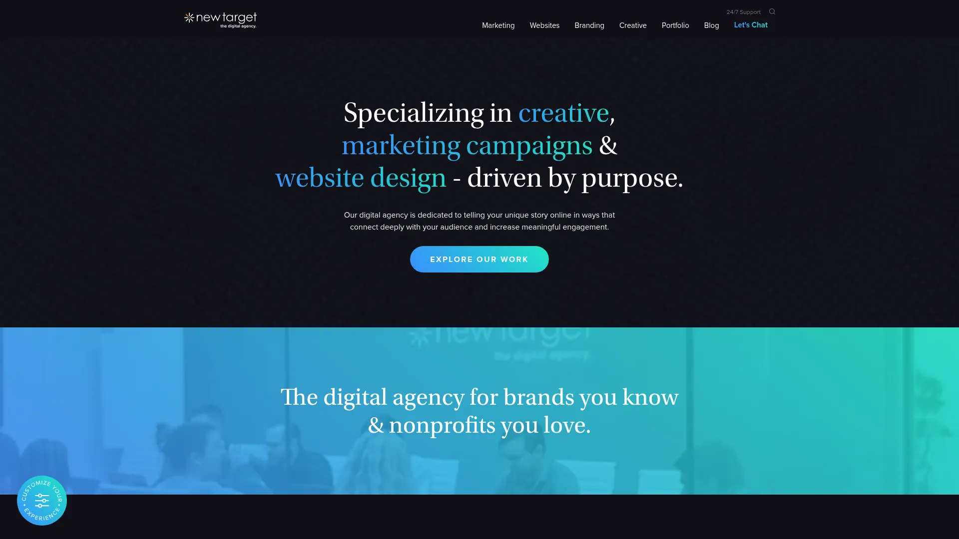 screenshot of newtarget.com