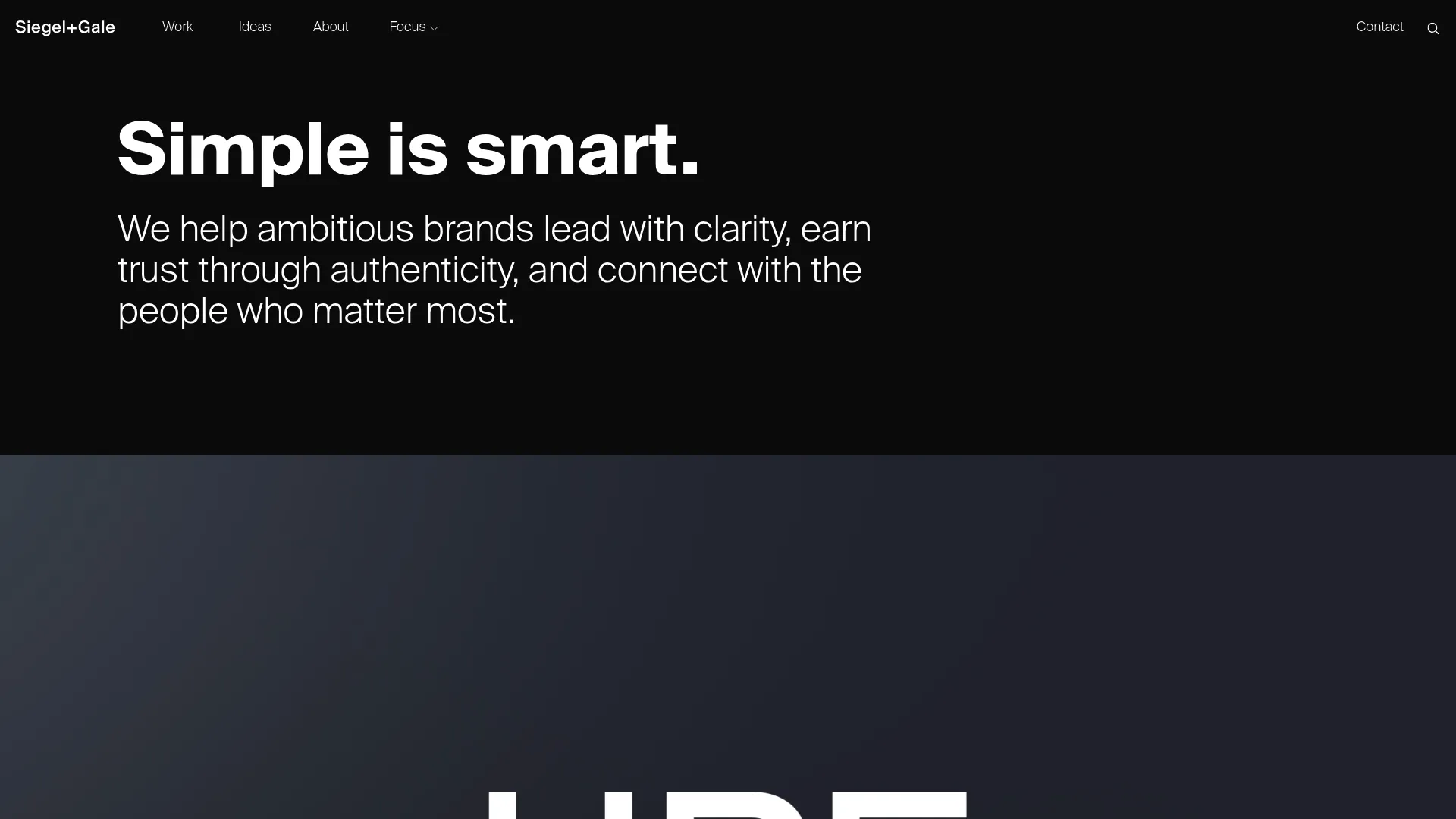 Siegel+Gale global branding firm website