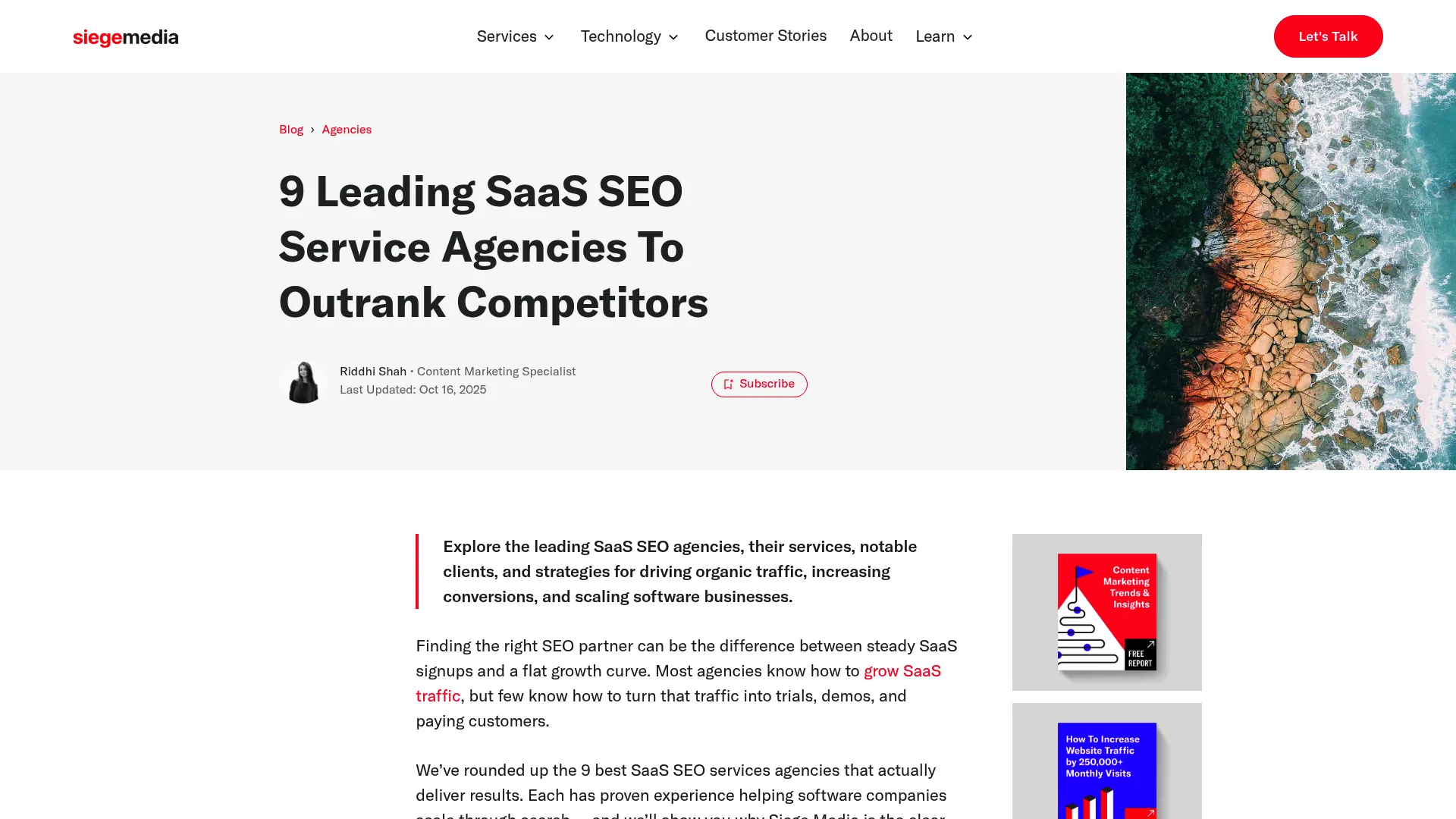 Screenshot of Siege Media