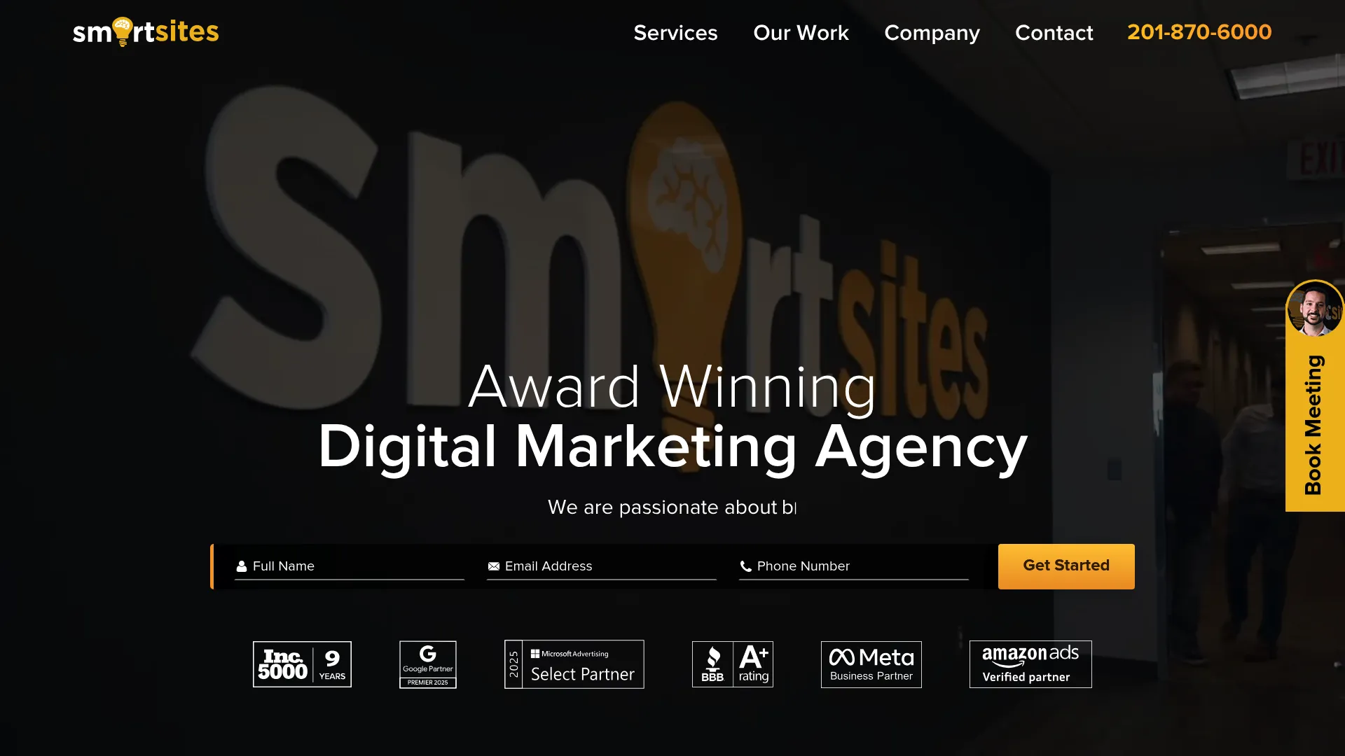 screenshot of smartsites.com