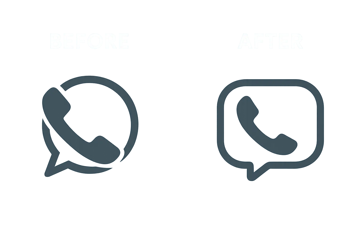 Slack logo design case study before and after comparison