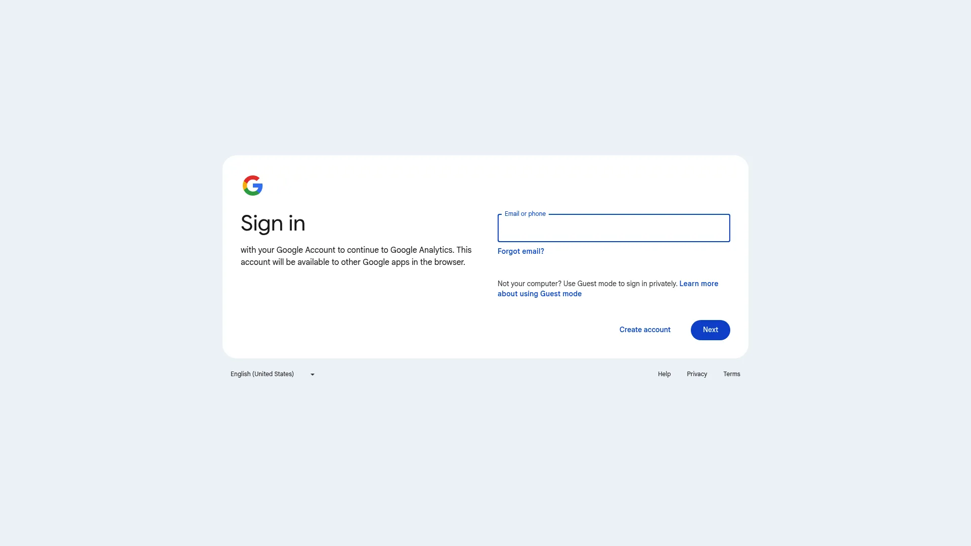Google Analytics 4 dashboard interface