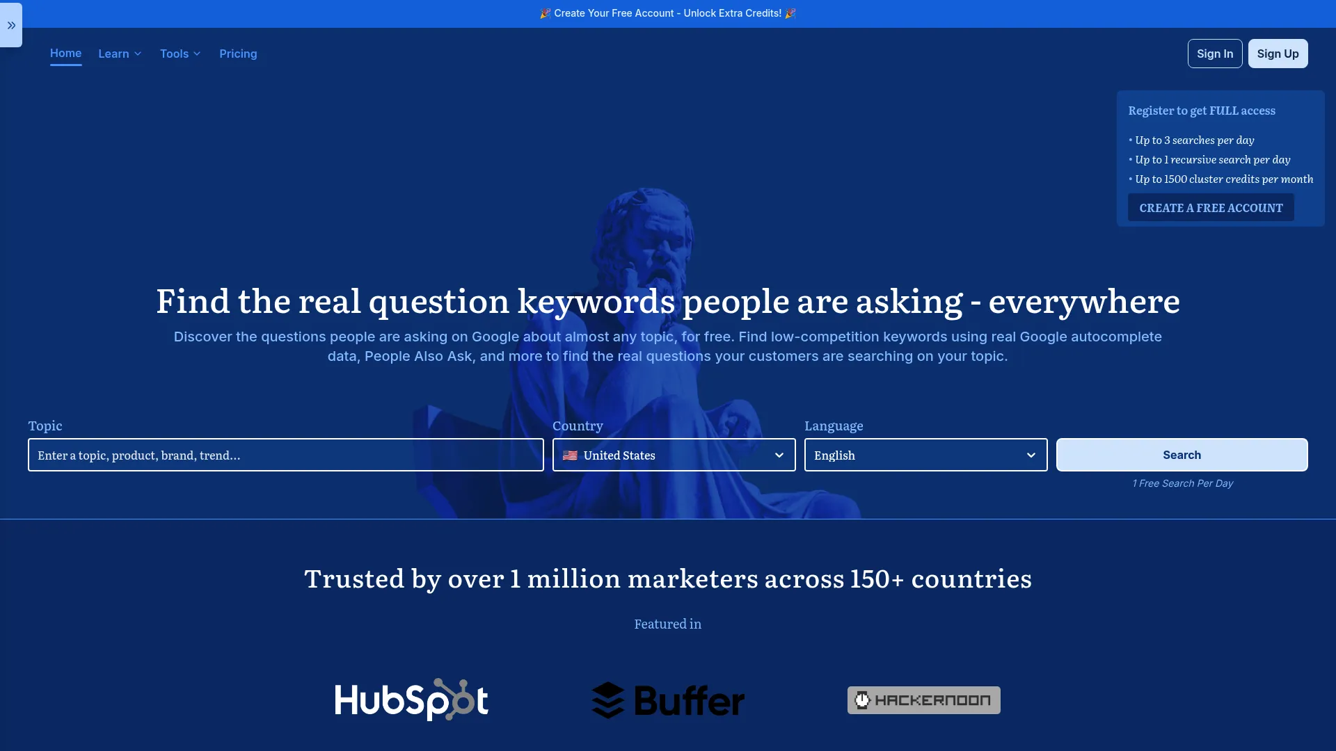 Answer Socrates keyword clustering interface