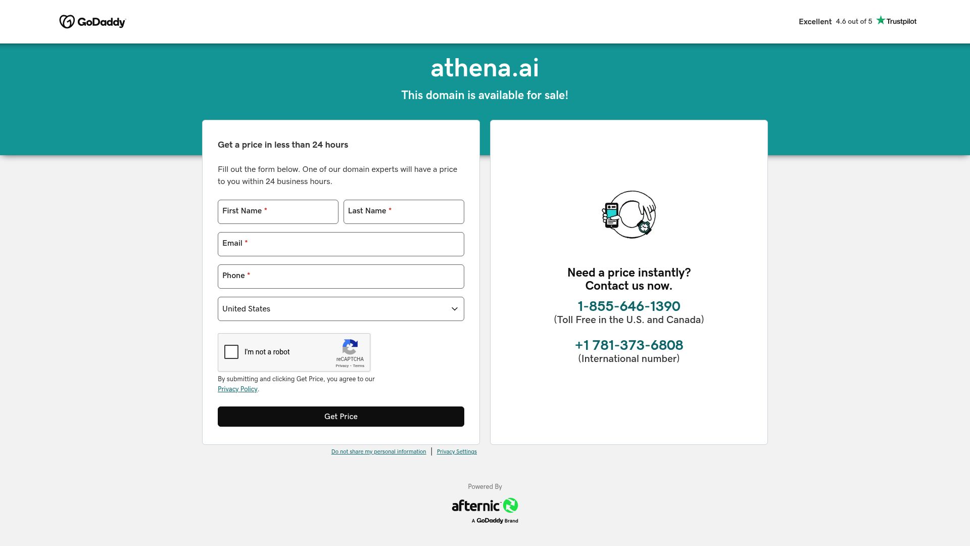 Athena AI Content Creation Interface