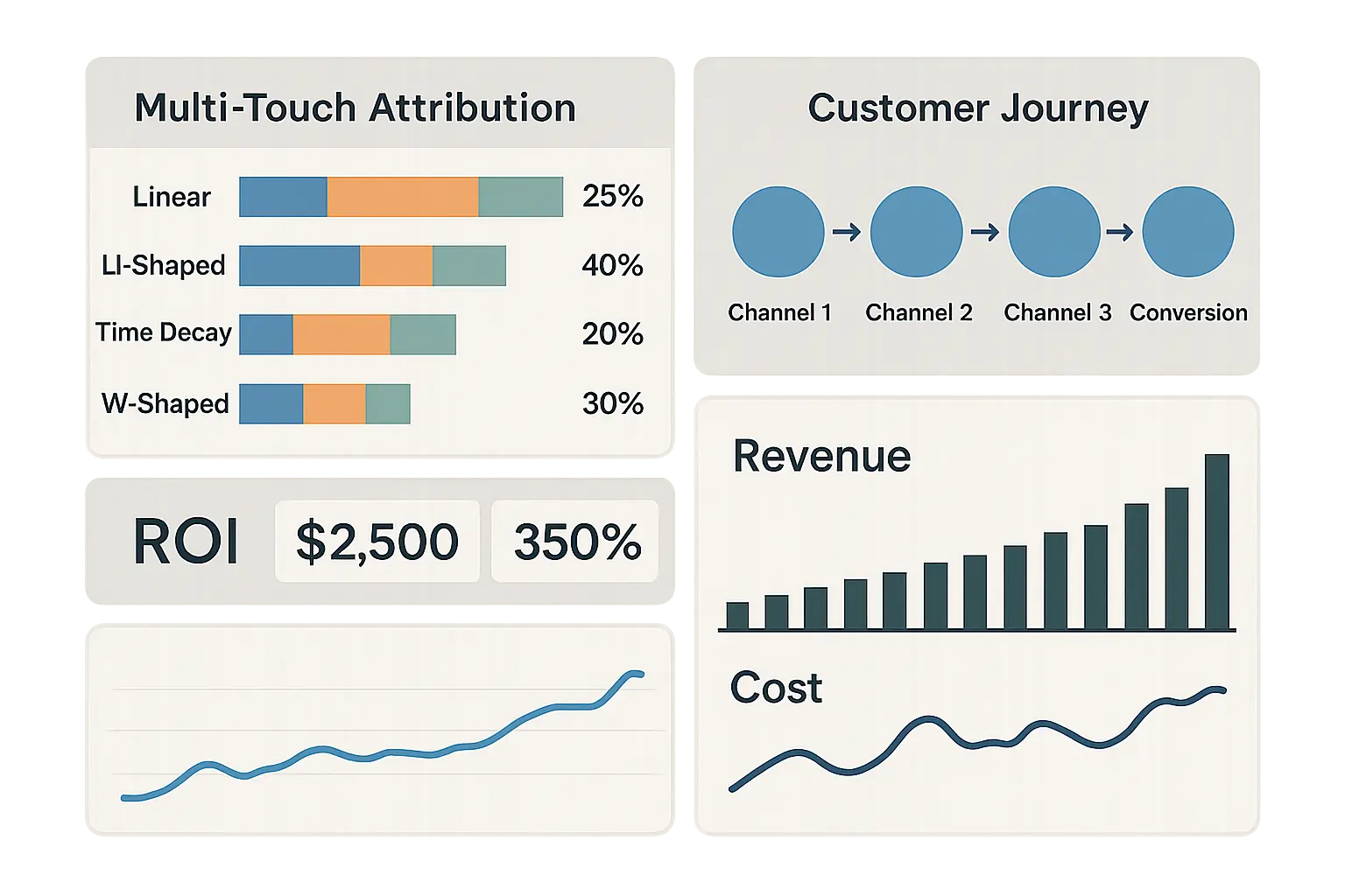 Attribution and analytics dashboard