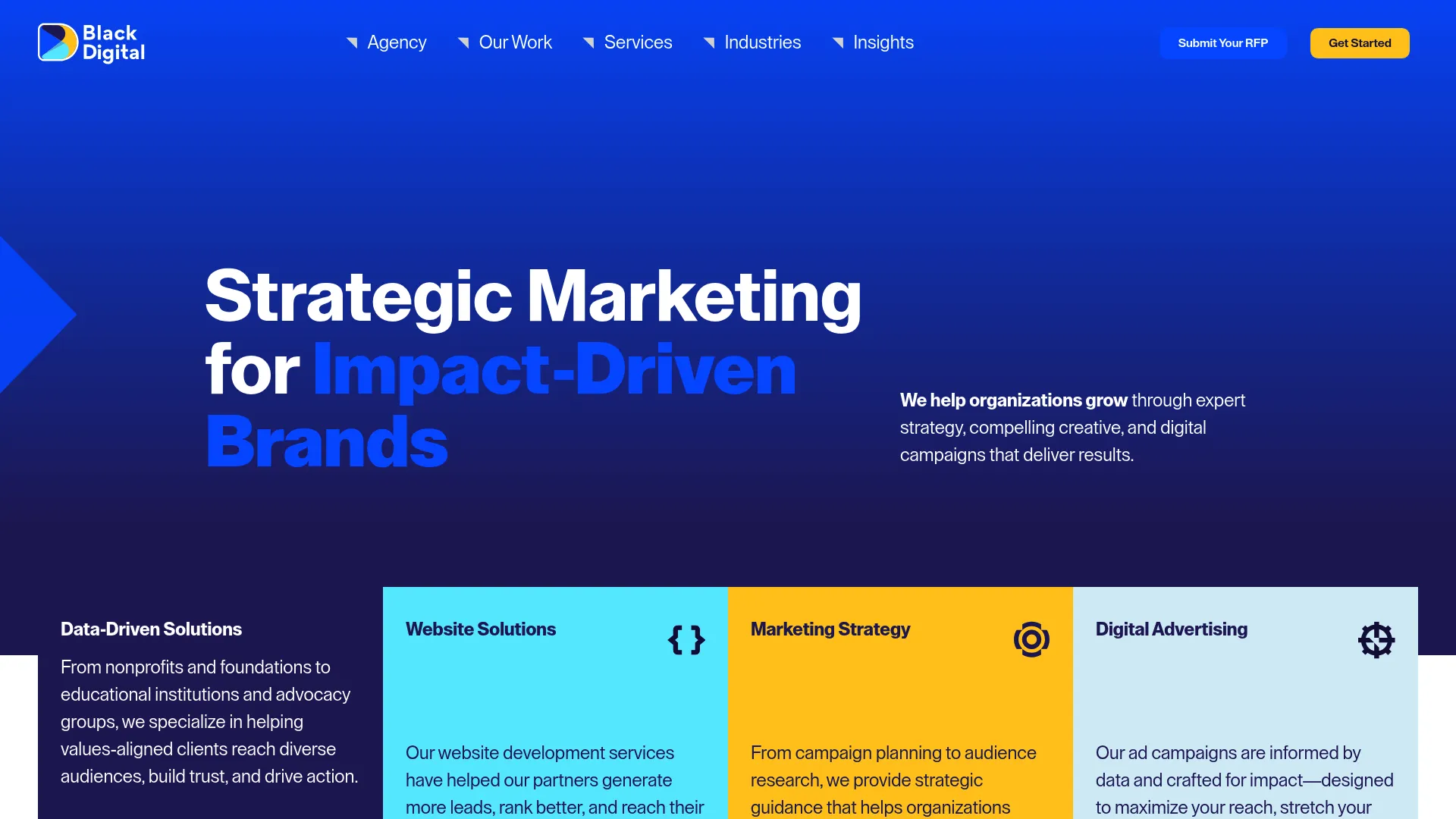 screenshot of blackdigitalgroup.com