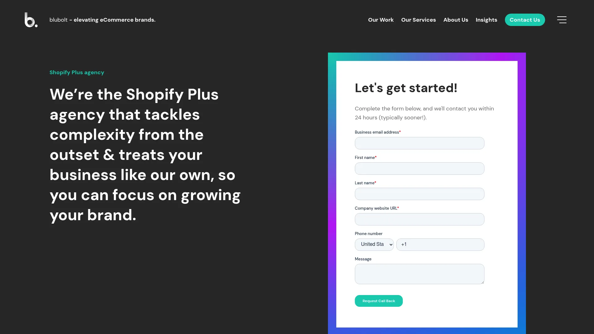 Screenshot of blubolt.com