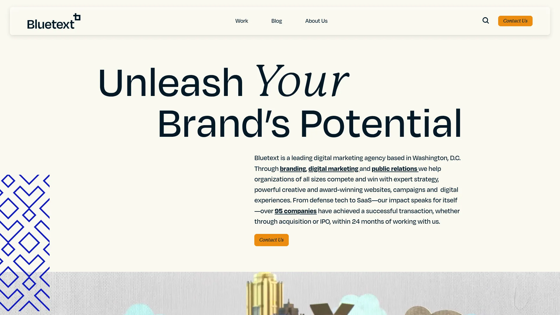 screenshot of bluetext.com