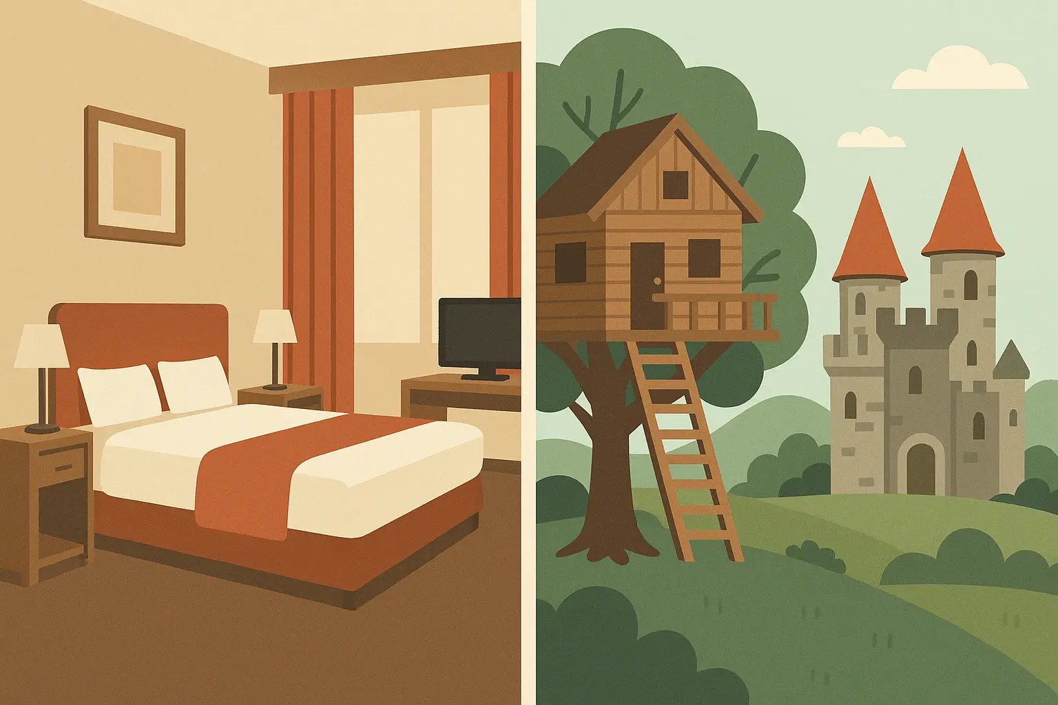 Unique Airbnb properties competing with traditional hotels