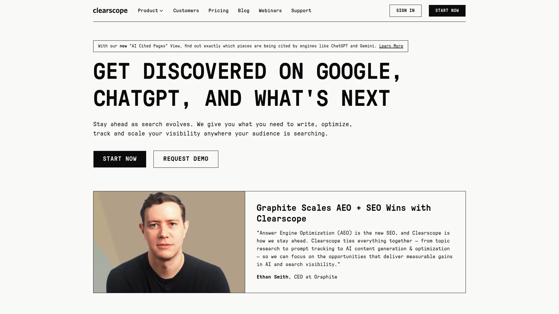 Clearscope content optimization interface
