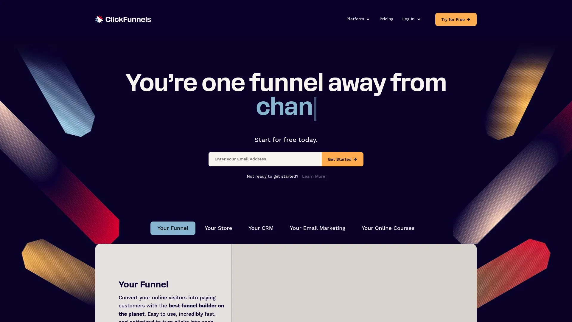 ClickFunnels complete sales funnel builder