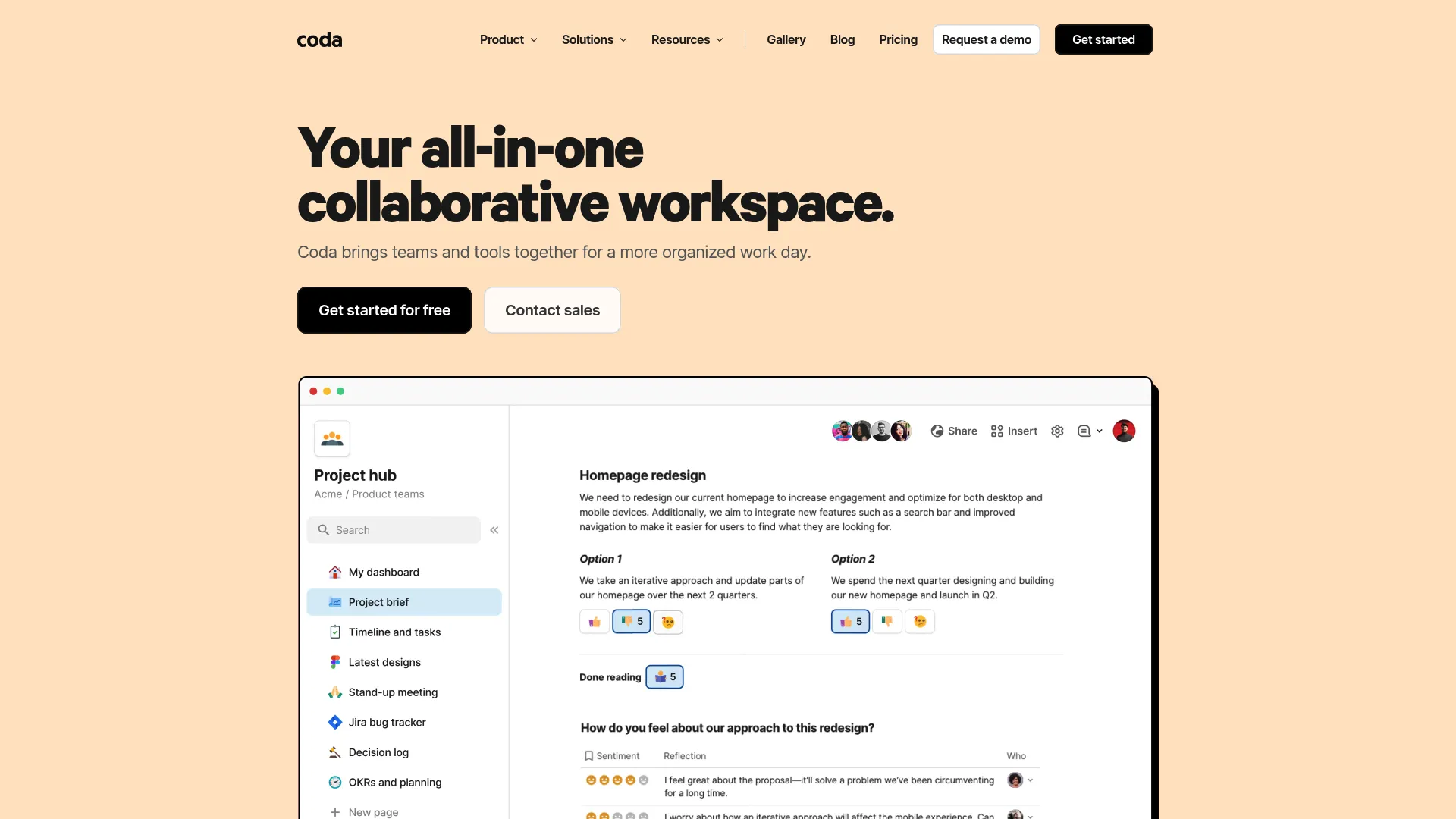 Coda automation interface